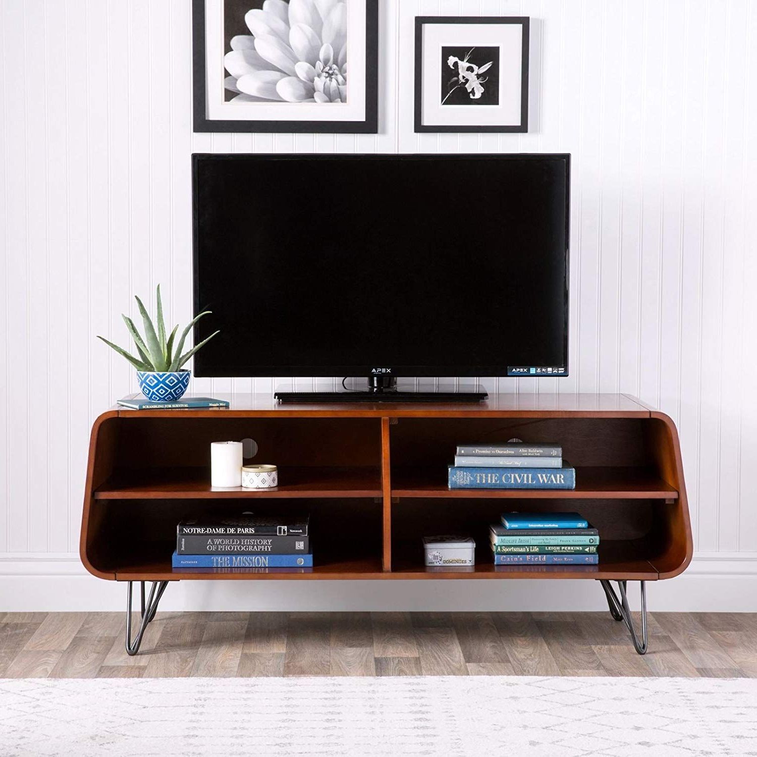 Mid Century Entertainment Centers Throughout Popular Mid Century Modern Tv Stand Provides Retro Style And Contemporary (View 15 of 15)