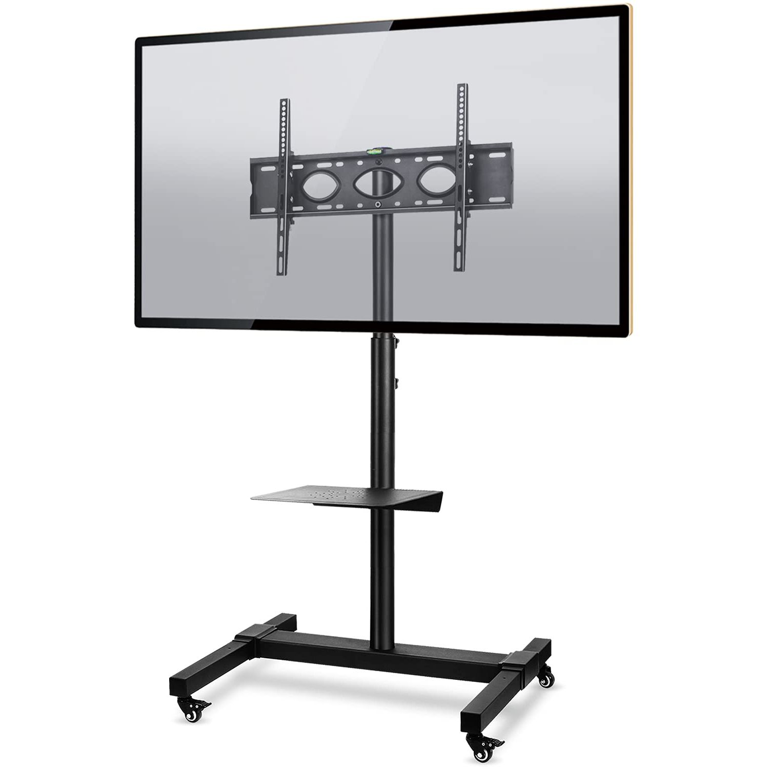 Mobile Tilt Rolling Tv Stands With Regard To Recent Buy Rfiver Mobile Tv Stand Tilt For 32" 70" Flat Curved Rolling Tv Cart (View 7 of 15)