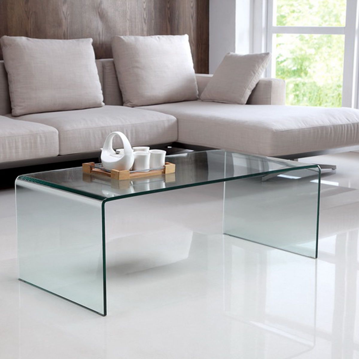 Modern Tempered Glass Coffee Cocktail Table Accent Living Room Furniture Regarding Most Current Tempered Glass Coffee Tables (Photo 2 of 15)