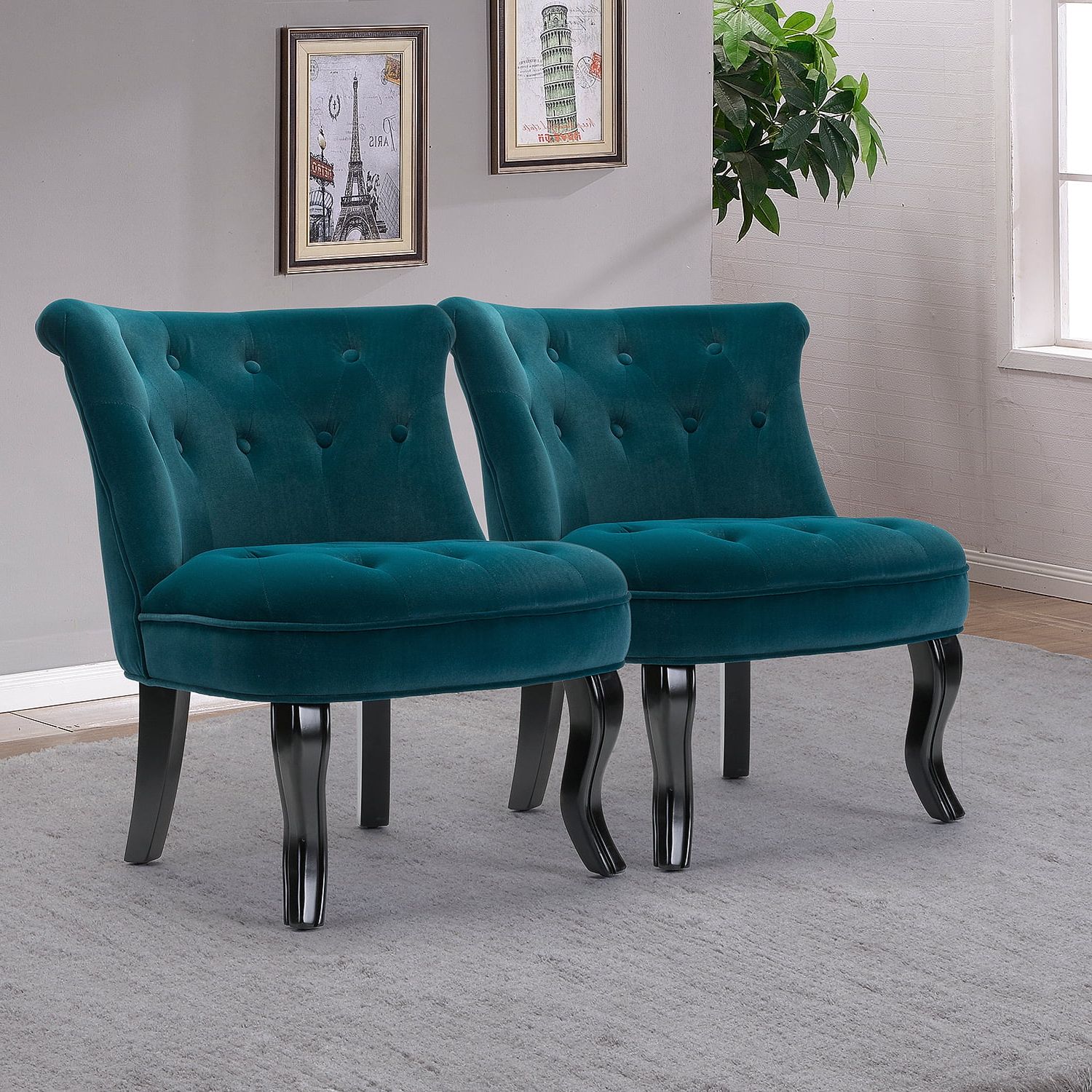 Modern Velvet Upholstered Recliner Chairs Intended For Current Mid Century Modern Velvet Accent Chair For Living Room Or Bedroom(set (View 13 of 15)