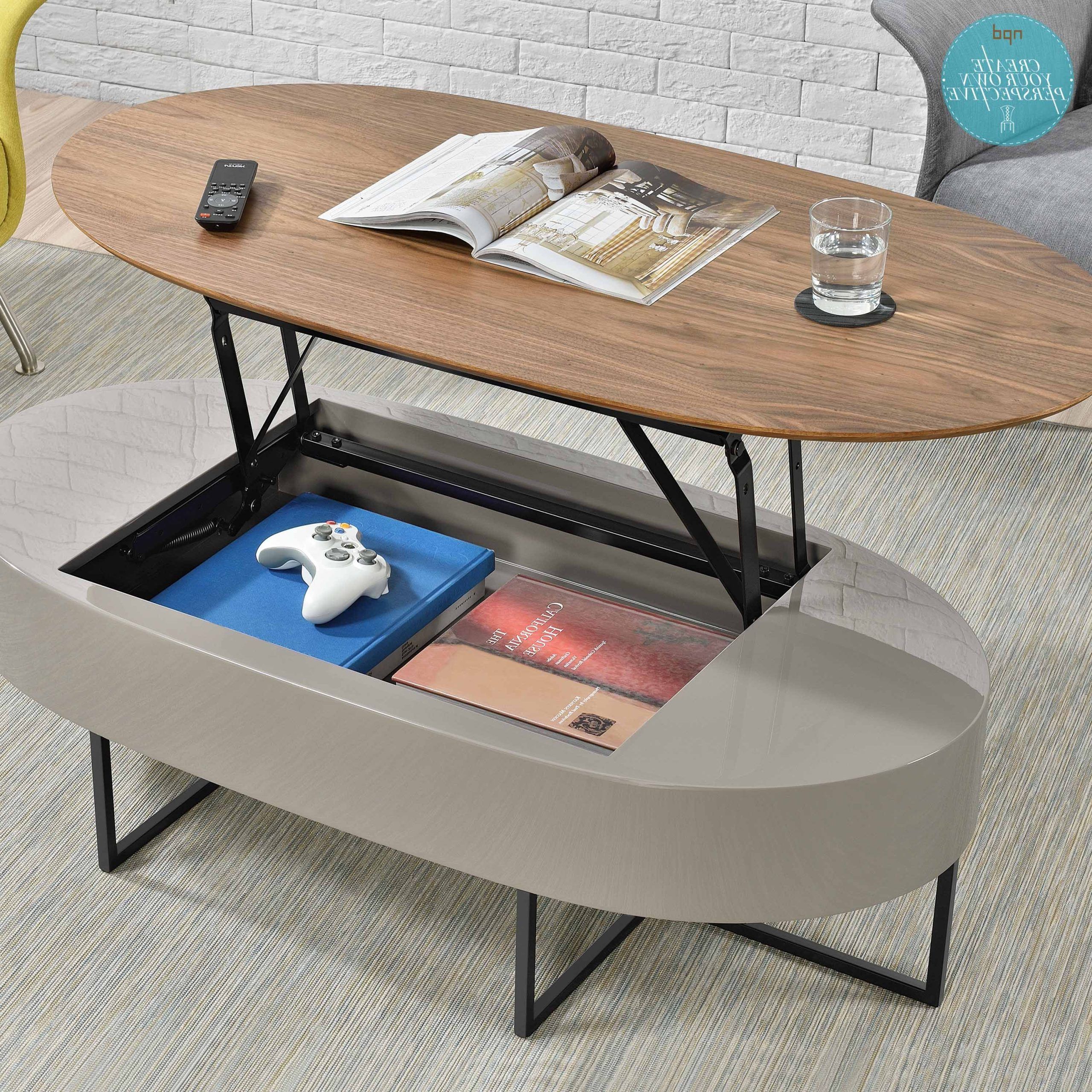 Modern Wooden Lift Top Tables In Most Up To Date Consider This Multi Functional Oval Lift Top Table If You're Moving To (View 5 of 15)
