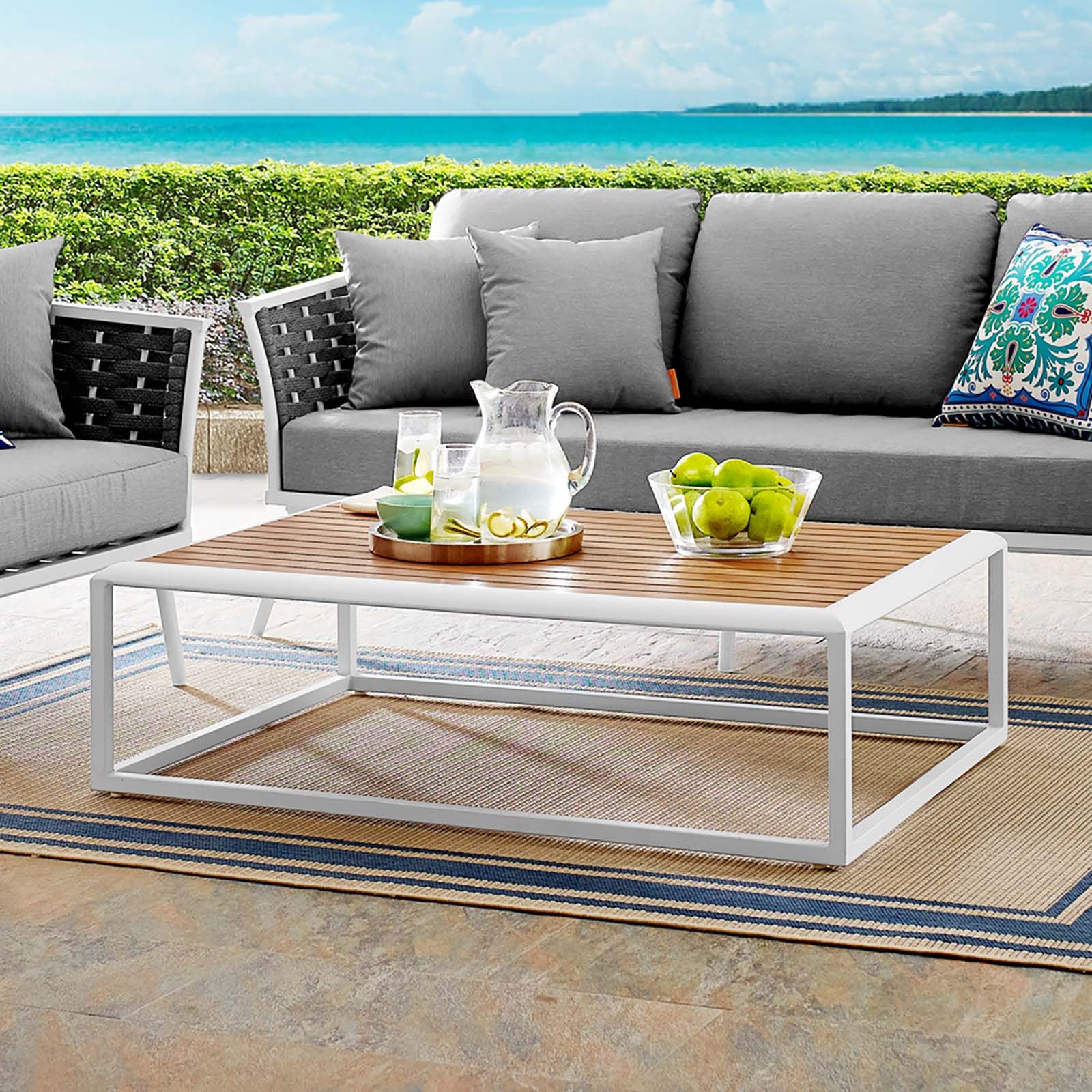 Modterior :: Outdoor :: Coffee Tables :: Stance Outdoor Patio Aluminum Intended For Well Known Modern Outdoor Patio Coffee Tables (Photo 4 of 15)