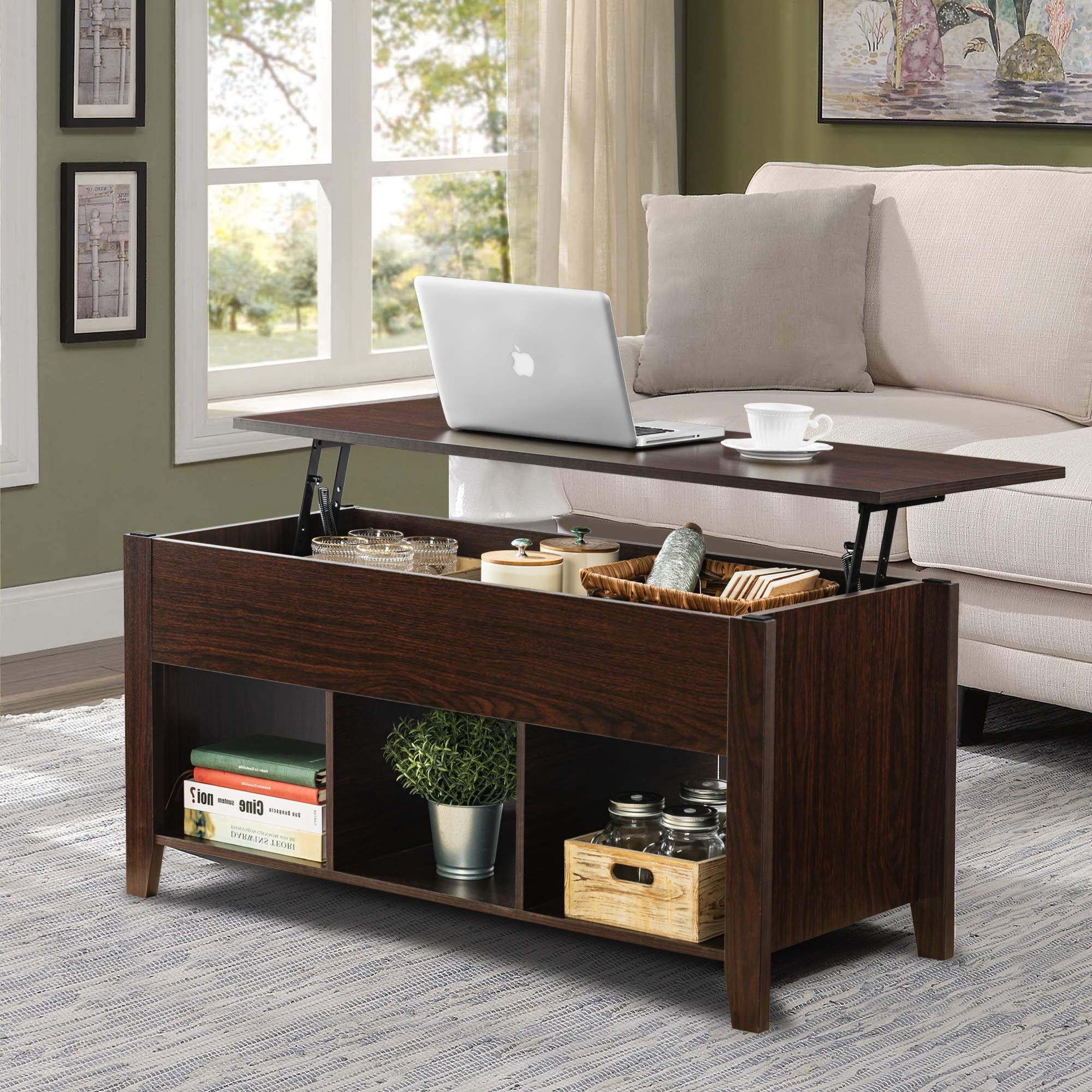 Most Popular Buy Choochoo Lift Top Coffee Table W/hidden Storage Compartment And 3 In Lift Top Coffee Tables With Hidden Storage Compartments (Photo 3 of 15)