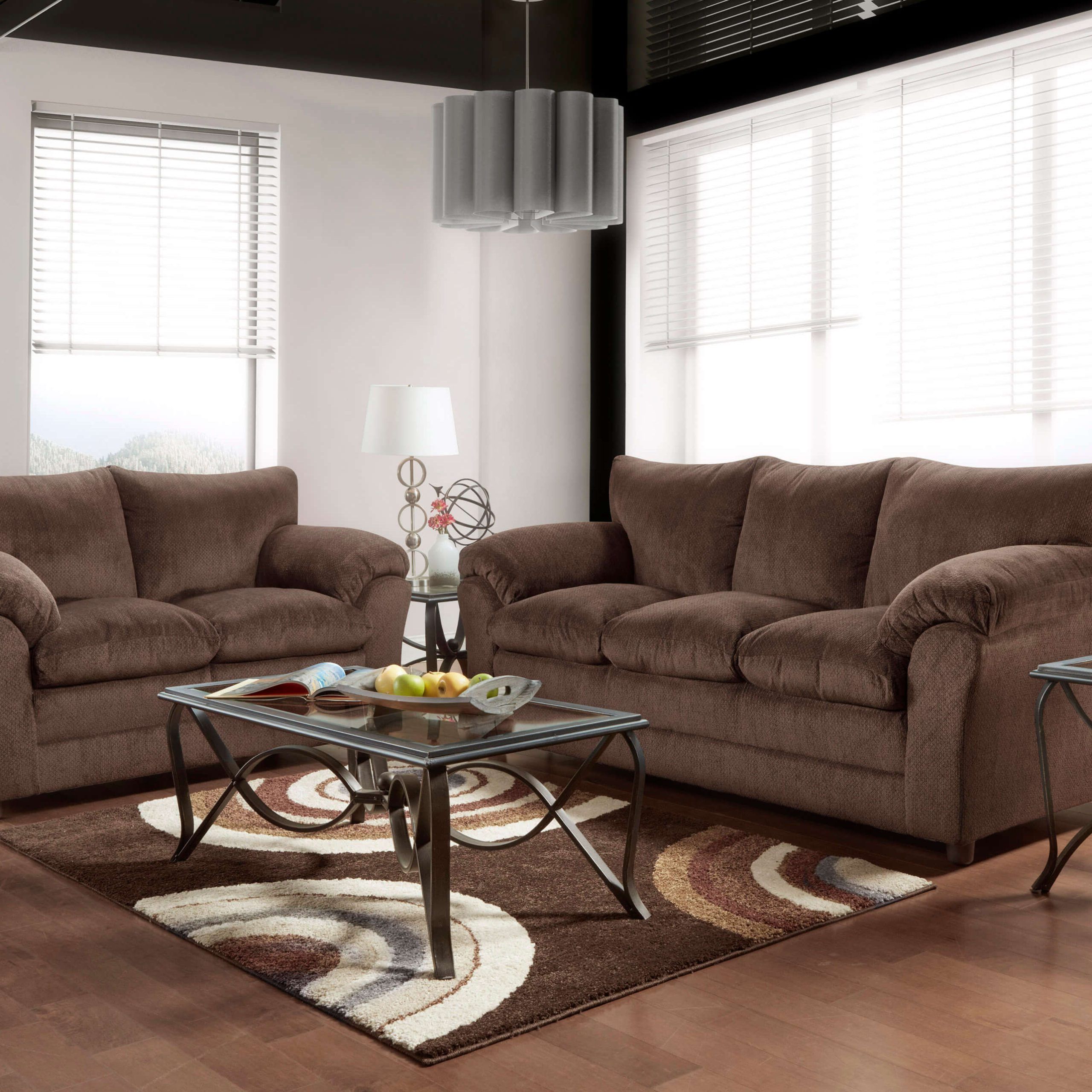 Most Popular Sofas In Chocolate Brown Regarding Kelly Chocolate Sofa And Loveseat (View 5 of 15)
