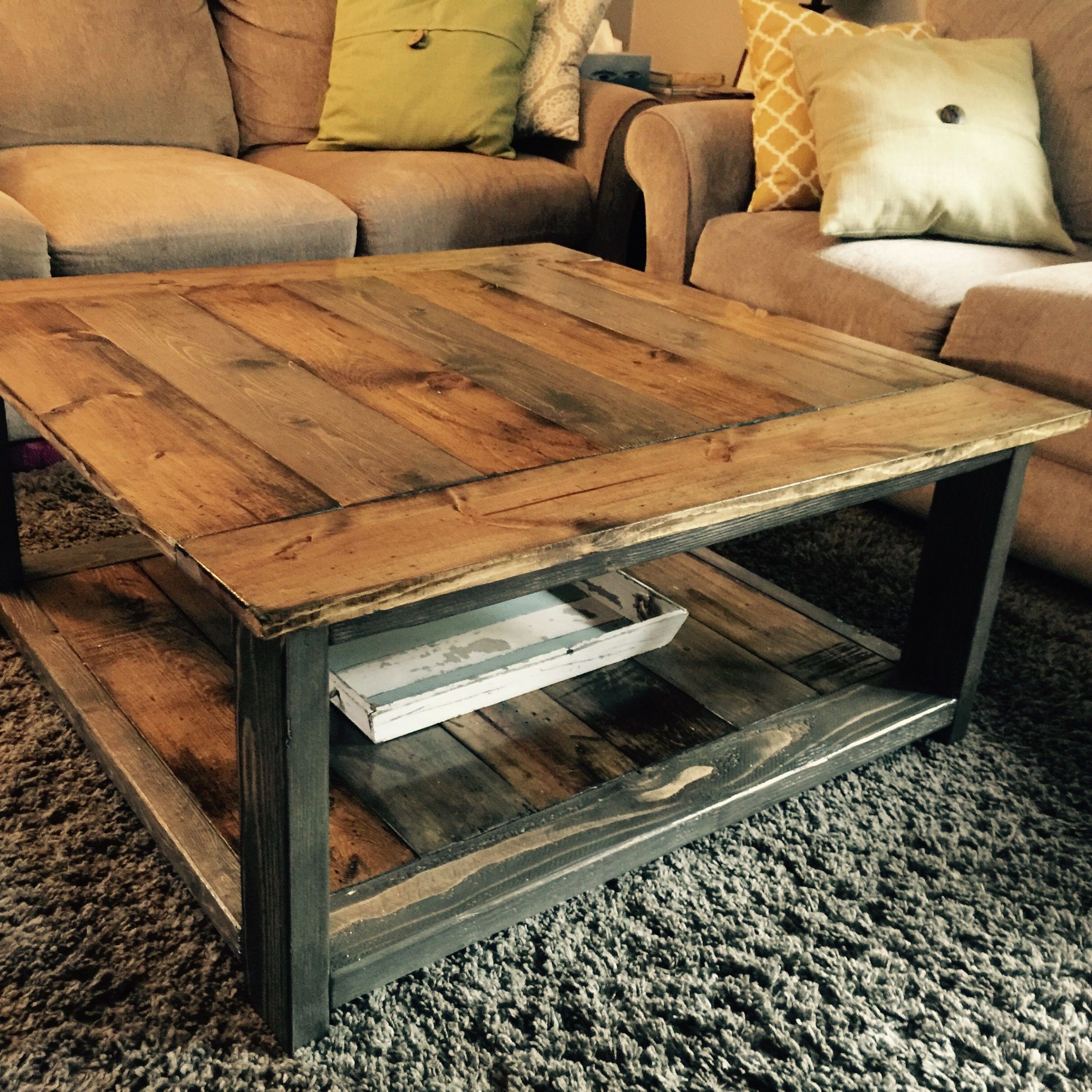 Most Recent Rustic Wood Coffee Tables In Rustic Xless Coffee Table (View 9 of 15)
