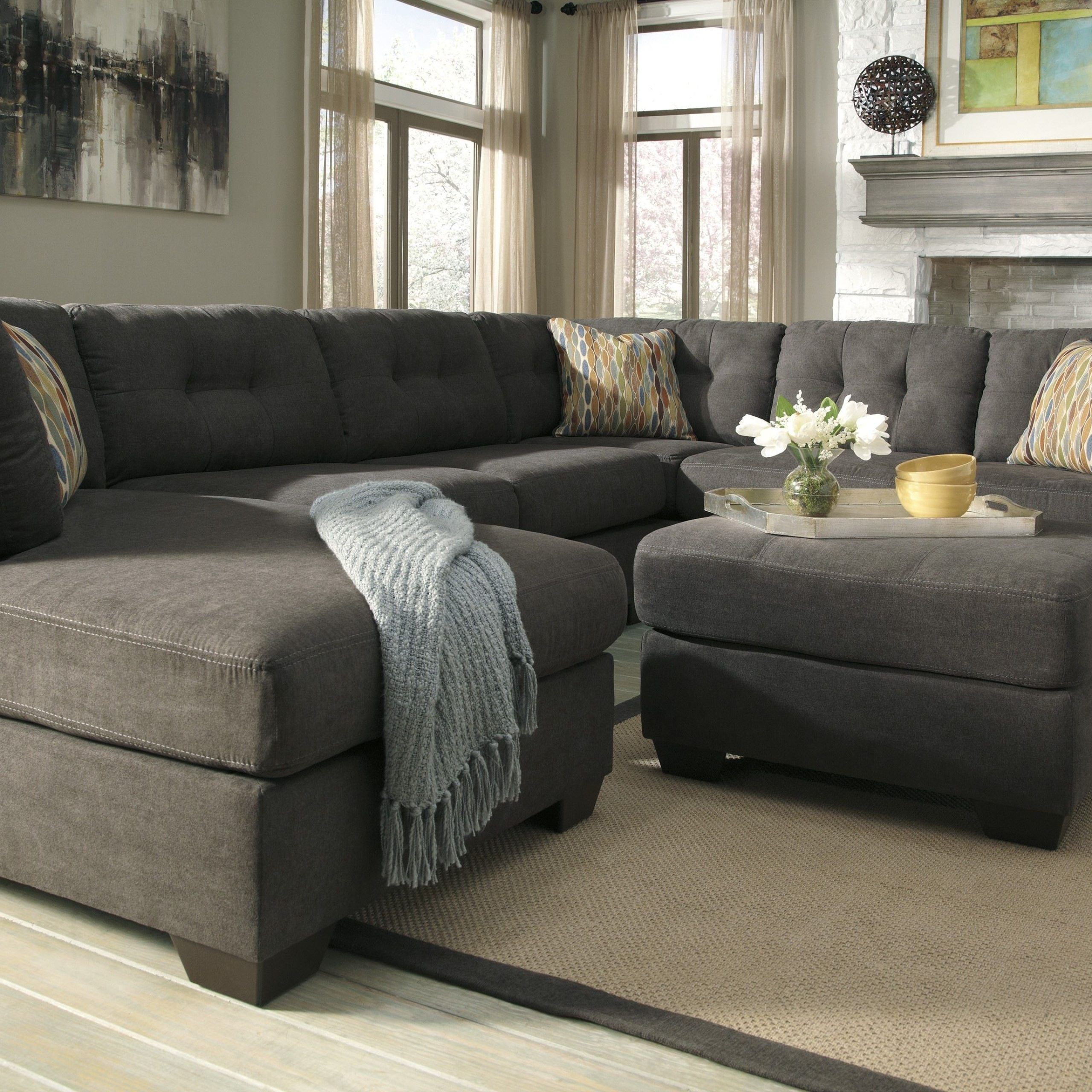Most Recently Released Brilliant Gray Sectional Sofa Modular Lounges Melbourne With Dark Grey Polyester Sofa Couches (View 6 of 15)