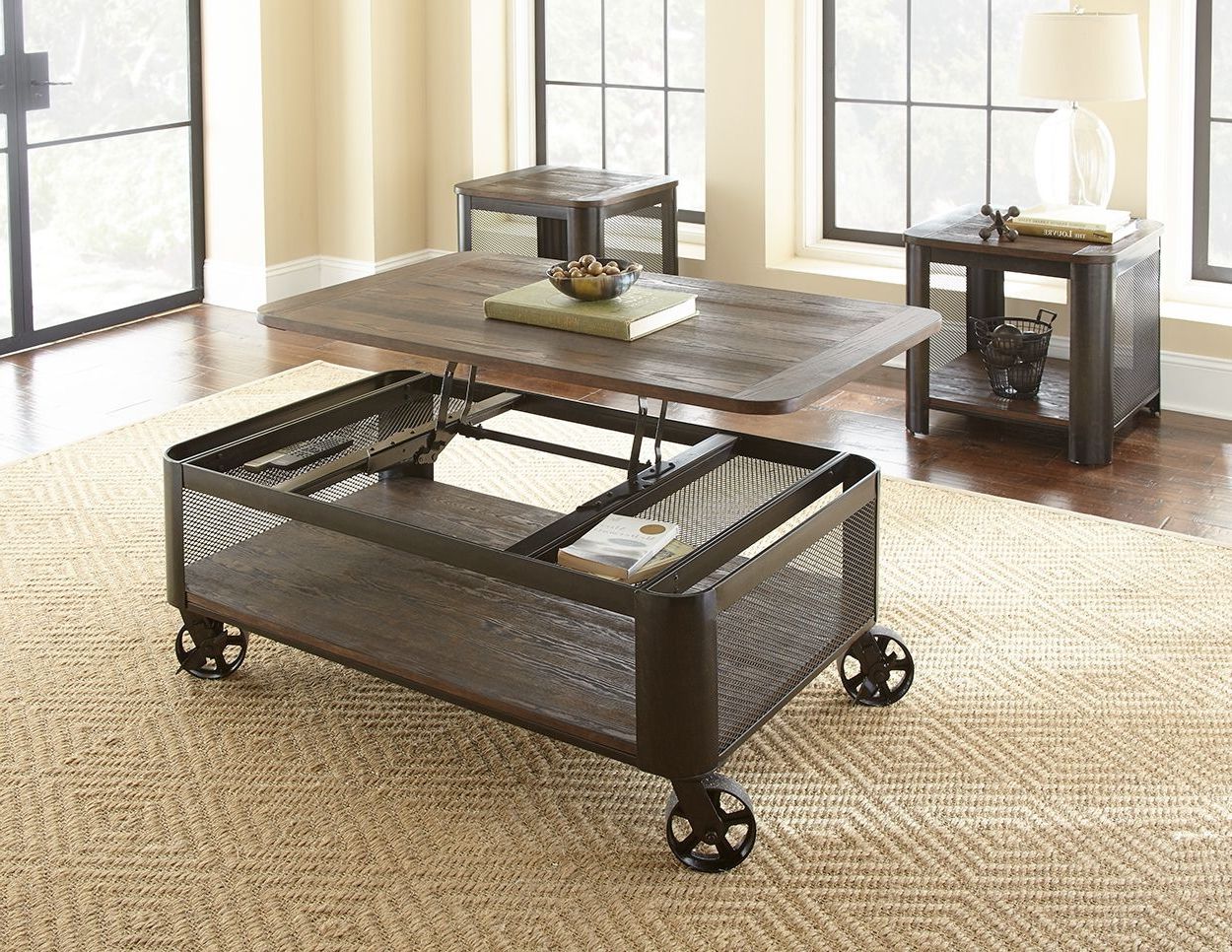 Most Recently Released Clint Lift Top Table With Casters (Photo 11 of 15)