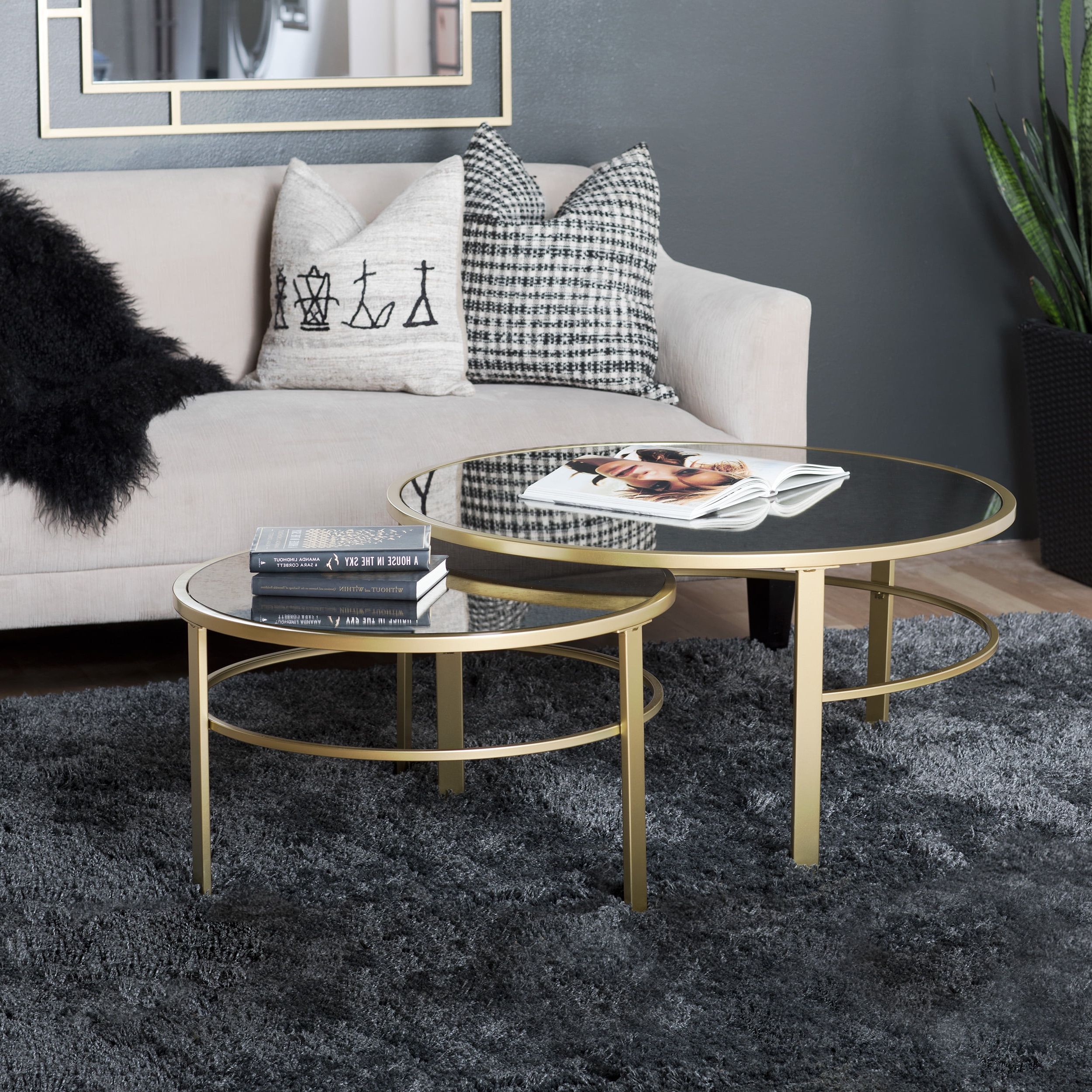 Most Recently Released Modern Nesting Coffee Tables With Studio Designs Home Corbel Modern Round Nesting Coffee Table Set (36” W (View 5 of 15)