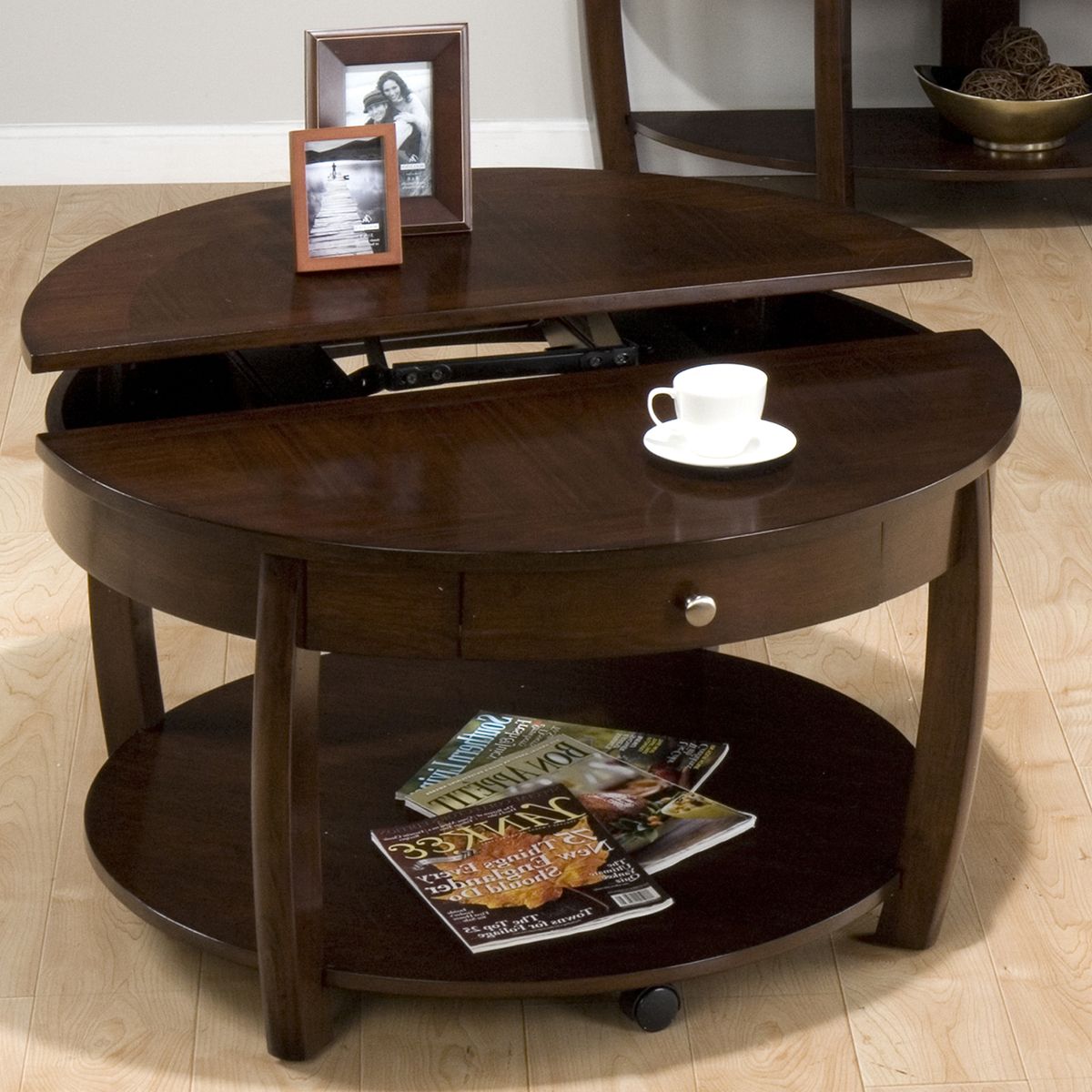 Most Recently Released Round Coffee Tables For The Round Coffee Tables With Storage – The Simple And Compact Furniture (View 8 of 15)