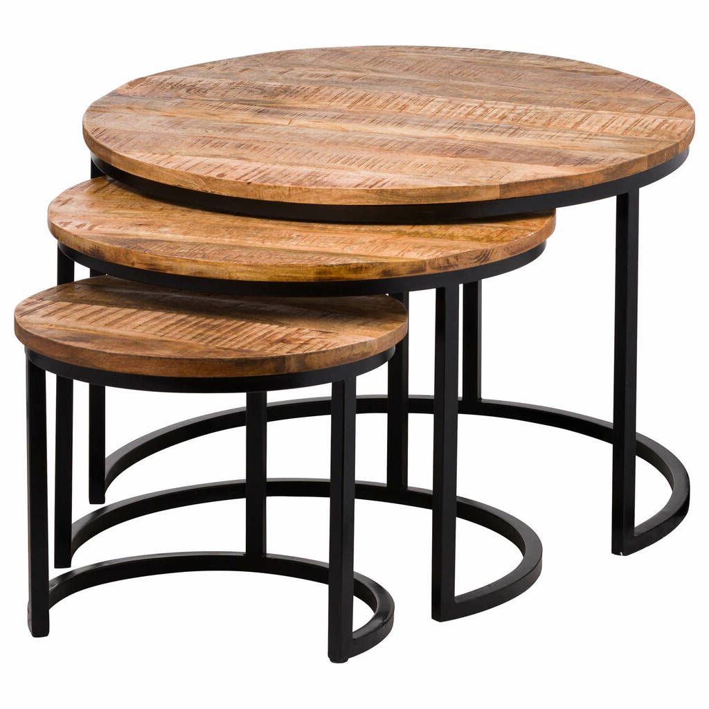 Most Up To Date Coffee Tables Of 3 Nesting Tables Intended For Three Piece Nesting Coffee Table Setmrswicker (Photo 2 of 15)