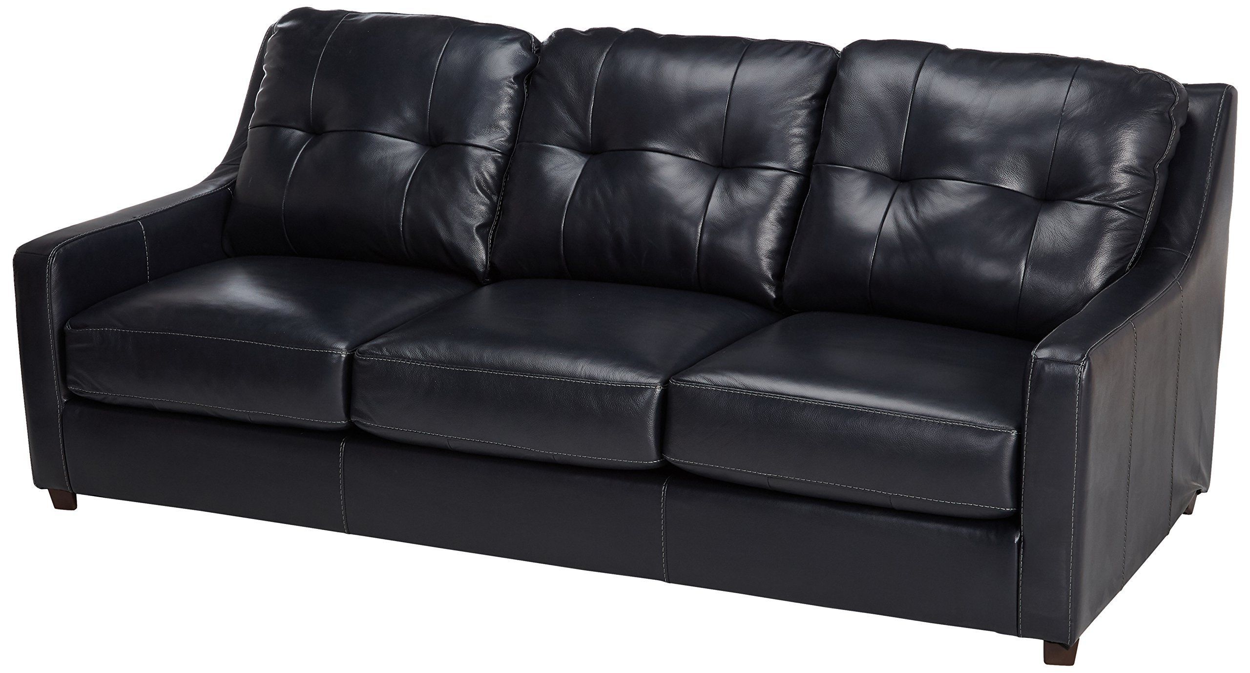 Navy Sleeper Sofa Couches Inside Best And Newest Ashley Furniture Signature Design Okean Upholstered Leather Queen (View 5 of 15)
