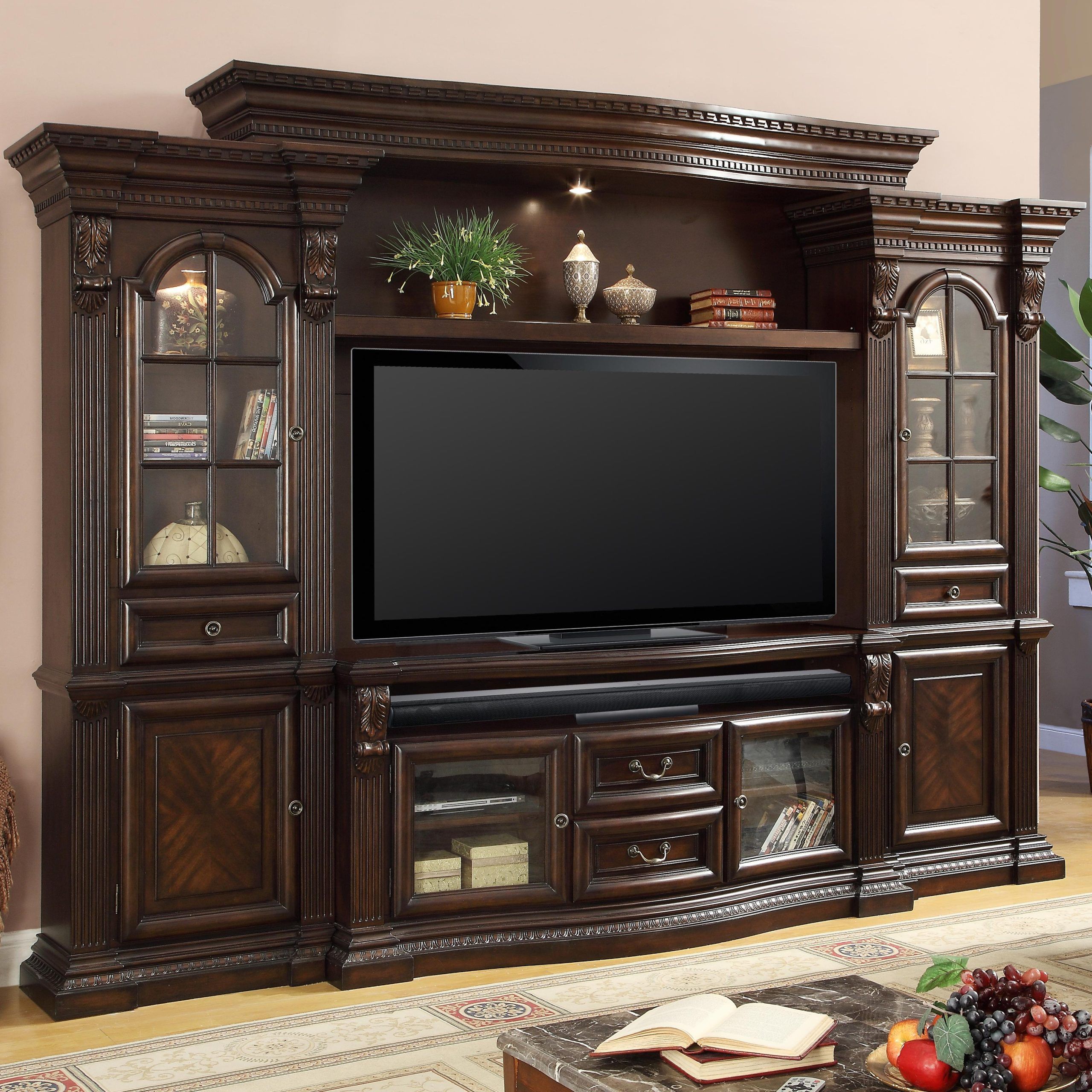 Paramount Furniture Bella Collection Entertainment Center With 6 Doors Throughout Favorite Wide Entertainment Centers (View 3 of 15)