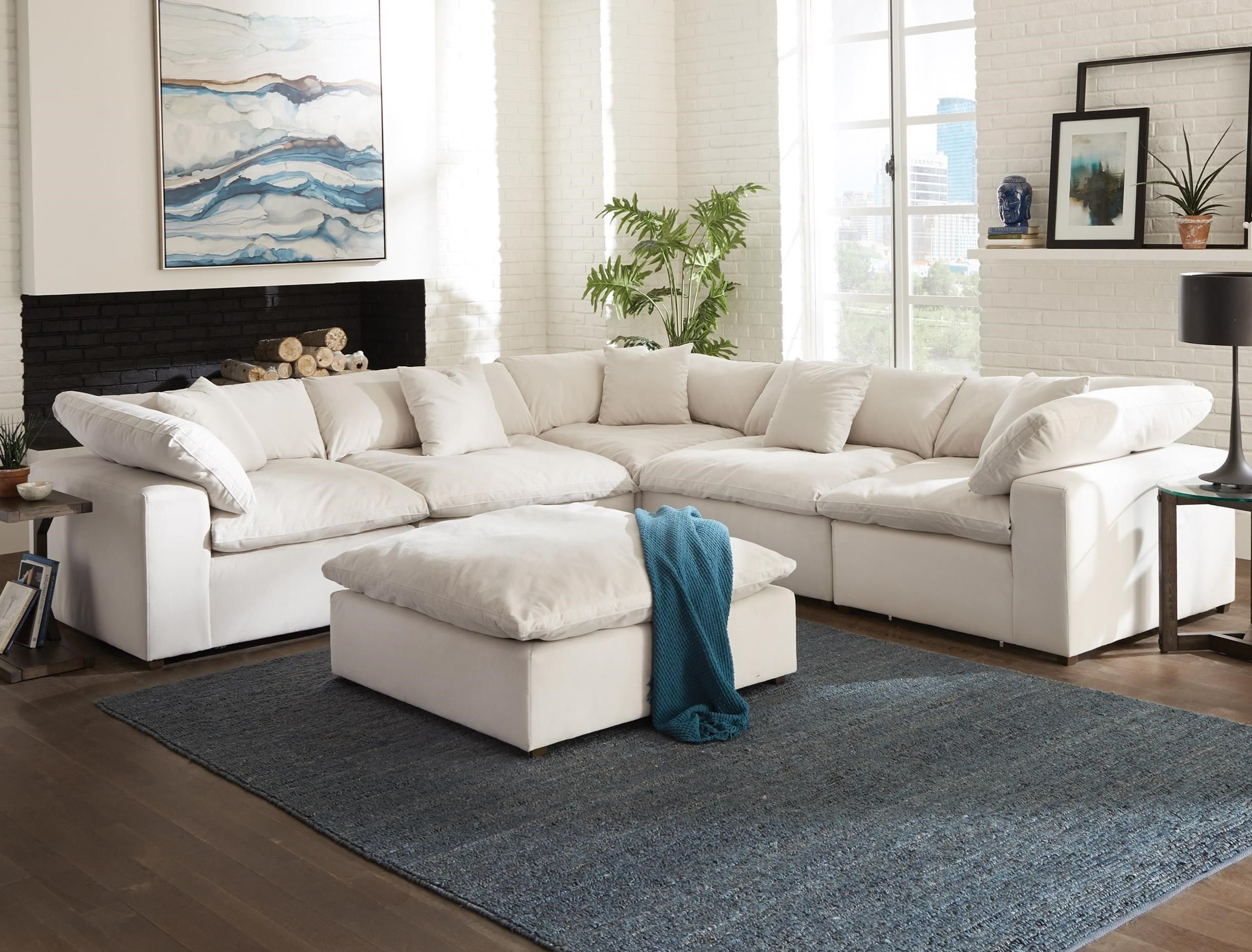 Popular Modern L Shaped Sofa Sectionals Regarding Jackson Furniture Posh Contemporary L Shaped Sectional Sofa (Photo 10 of 15)