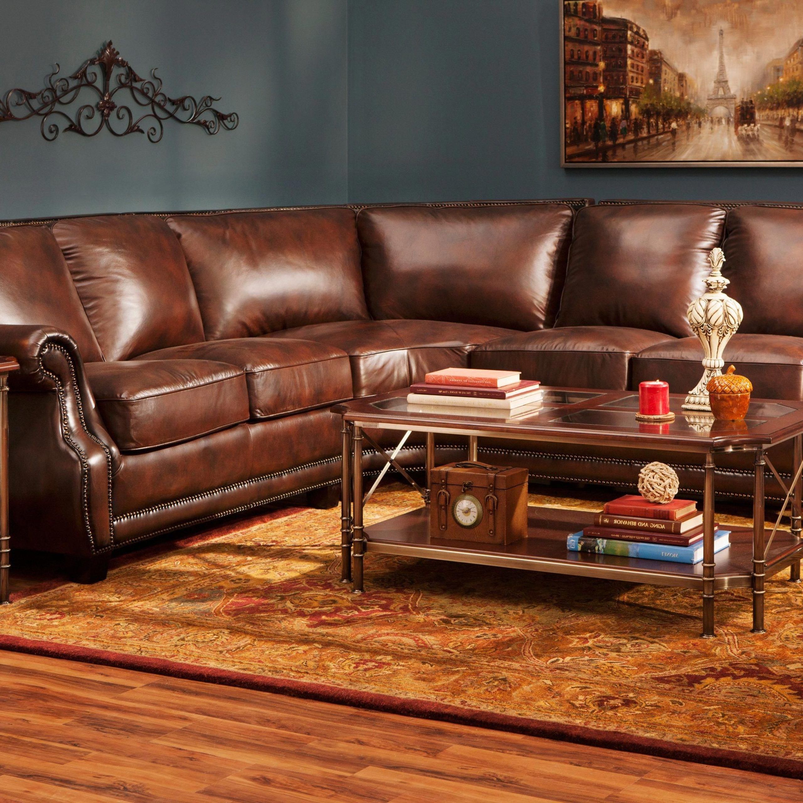 Preferred Taking Its Cues From The Classics, This Romano 3 Piece Leather Throughout 3 Piece Leather Sectional Sofa Sets (View 15 of 15)