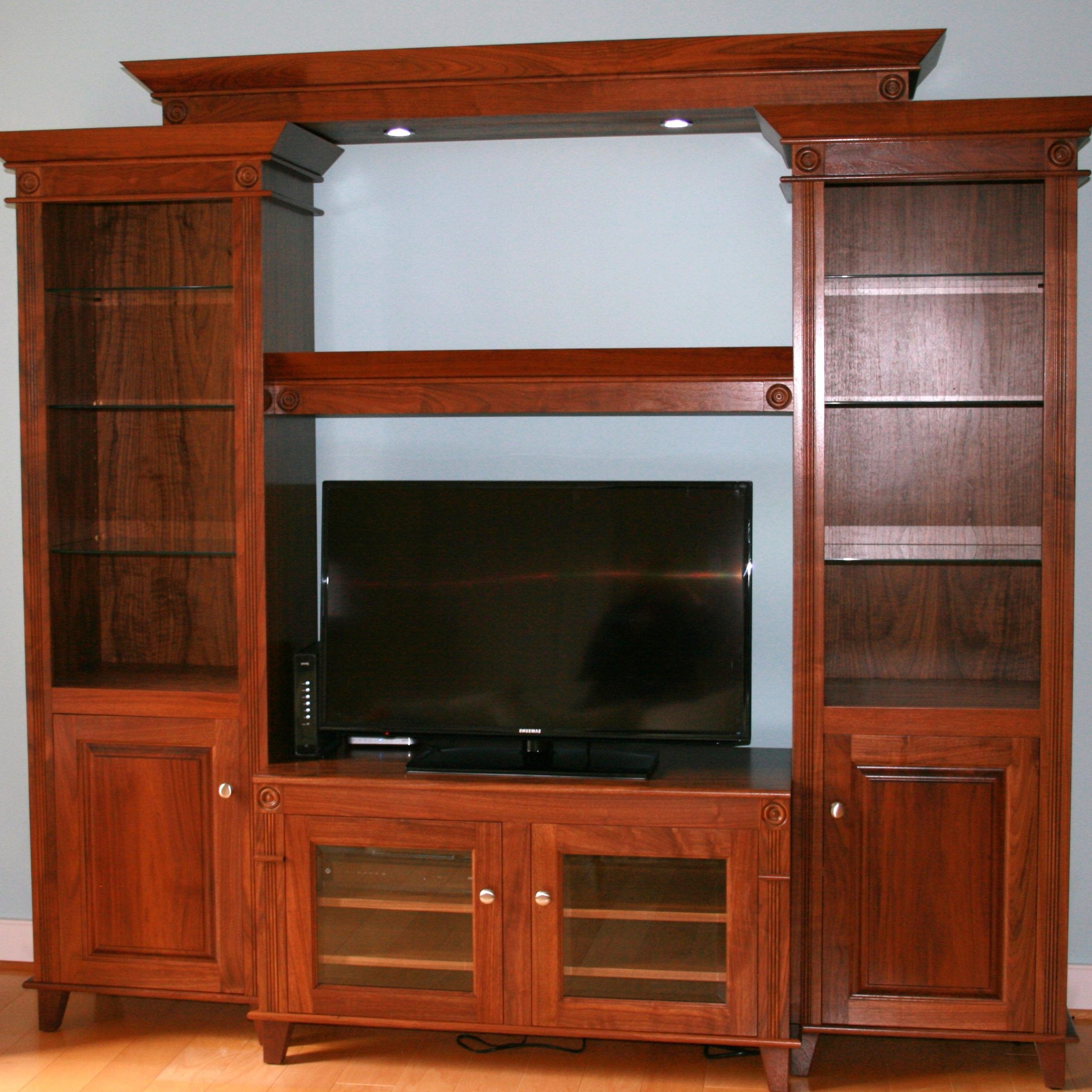 Preferred Walnut Entertainment Centers With Solid Walnut Entertainment Center (View 9 of 15)