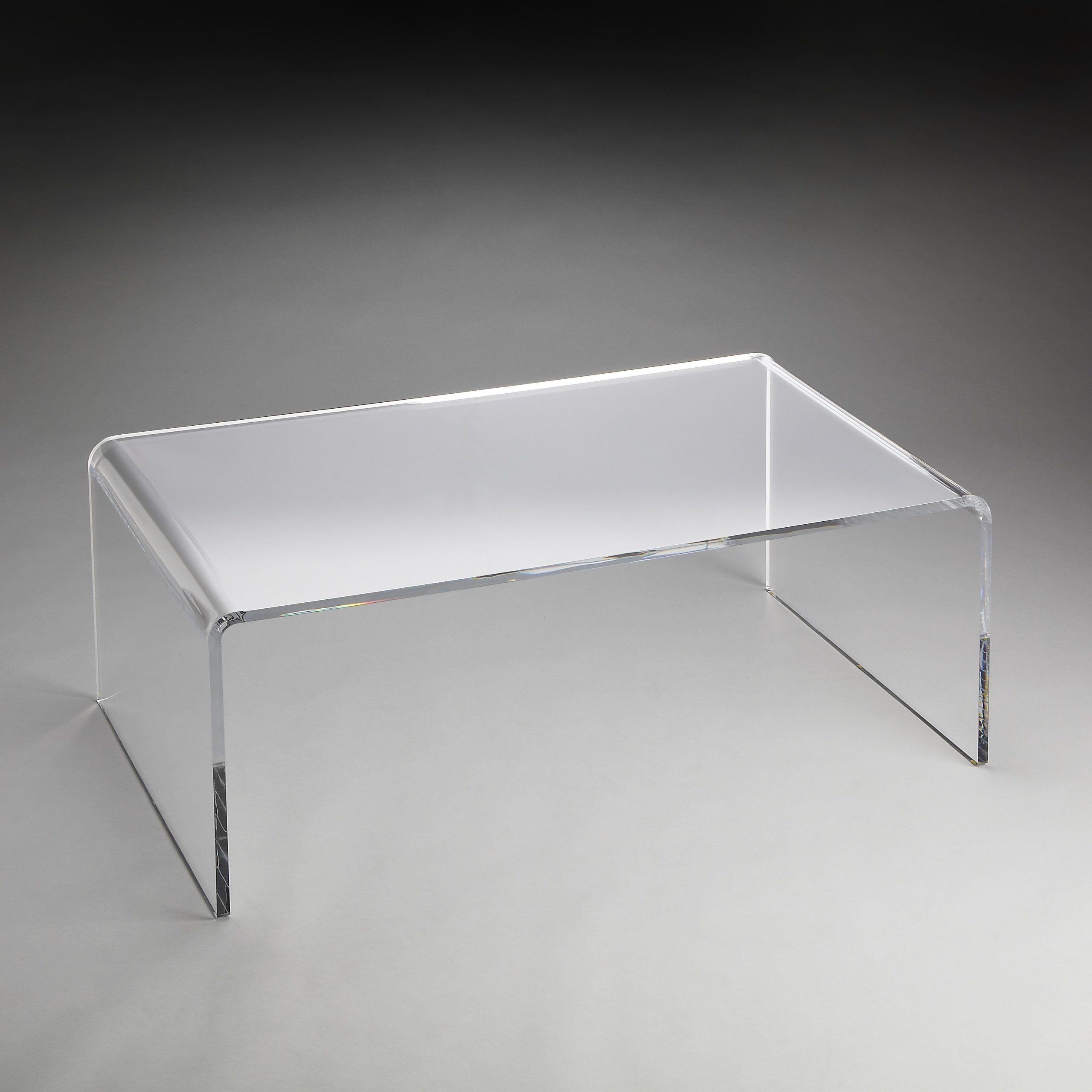 Recent Clear Rectangle Center Coffee Tables With Crystal Clear Acrylic Coffee Table (View 12 of 15)