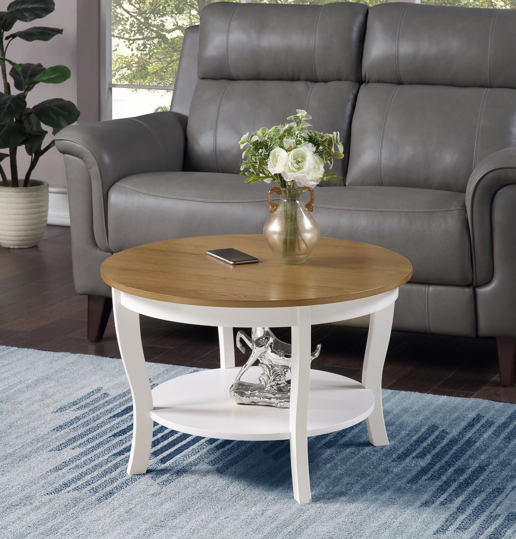 Recent Convenience Concepts American Heritage Round Coffee Table, Multiple Intended For American Heritage Round Coffee Tables (View 2 of 15)