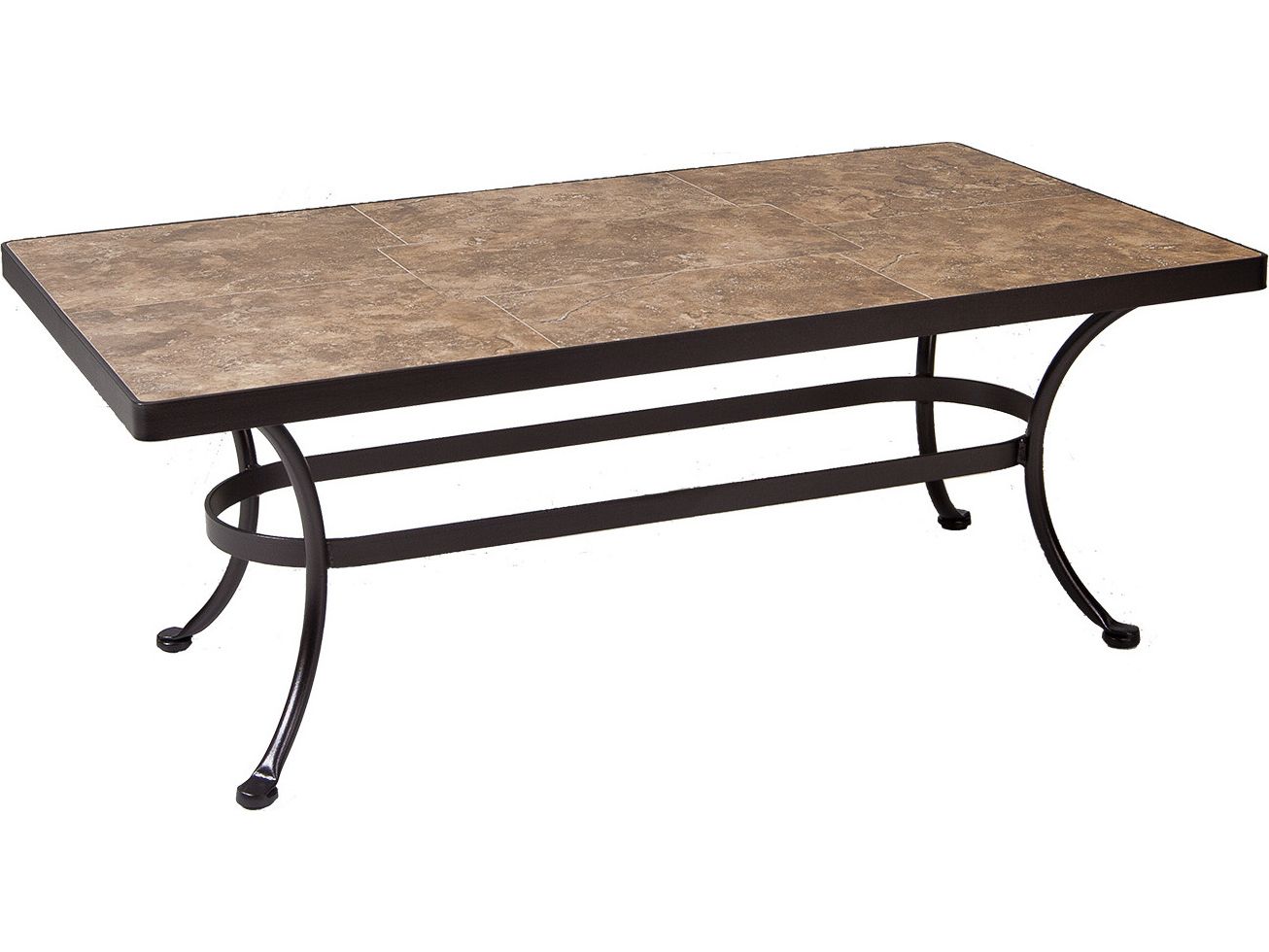 Rectangular Coffee Tables With Pedestal Bases Regarding Famous Ow Lee Wrought Iron Rectangular Coffee Table Base 43w X 20''d X 17.5h (Photo 7 of 15)