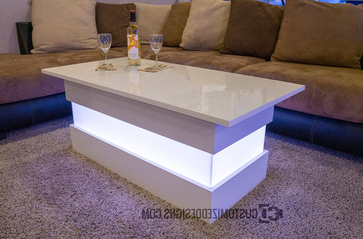 Rectangular Led Coffee Tables With Regard To Trendy Mirage Led Lighted Coffee Table – Perfect For Lounges And Nightclubs! (View 15 of 15)