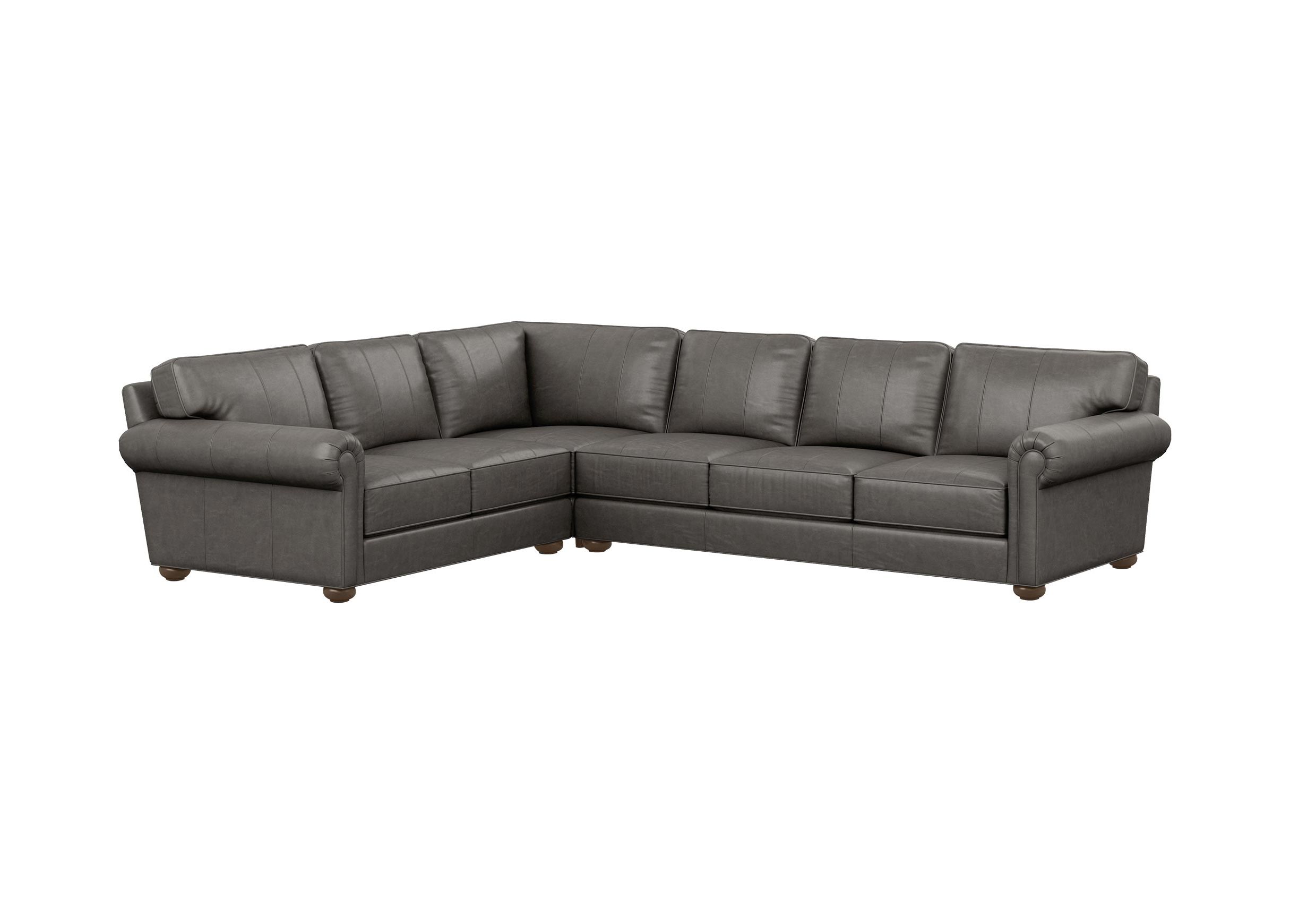 Richmond Three Piece Leather Grand Sectional (Photo 10 of 15)