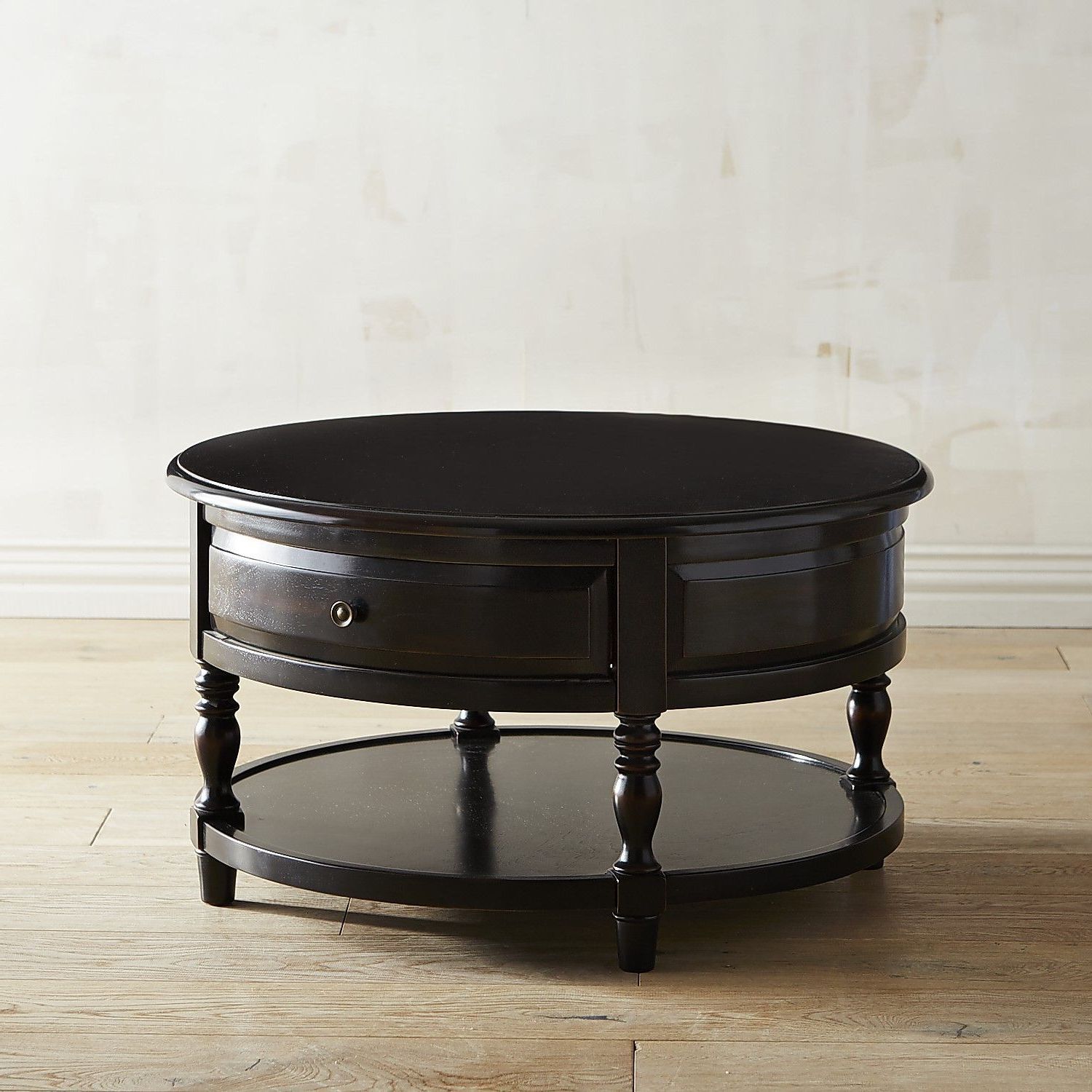 Round Coffee Table, Round With Regard To Favorite Full Black Round Coffee Tables (Photo 15 of 15)