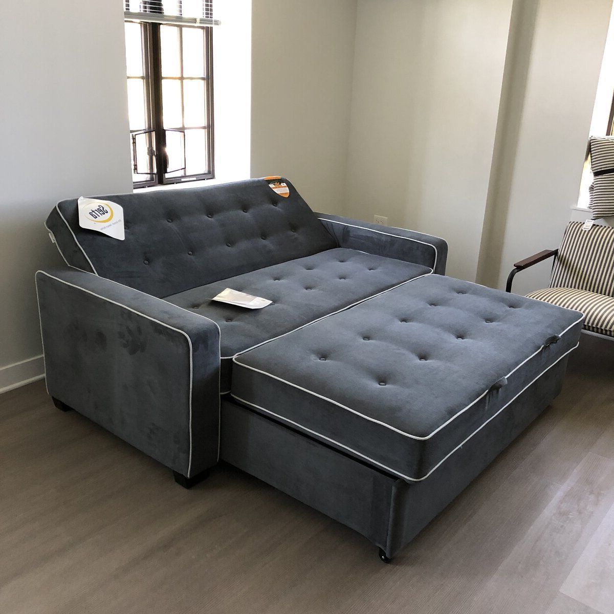 Serta Monroe 72.6'' Square Arm Tufted Convertible Sleeper Sofa With Within Newest Tufted Convertible Sleeper Sofas (Photo 10 of 15)