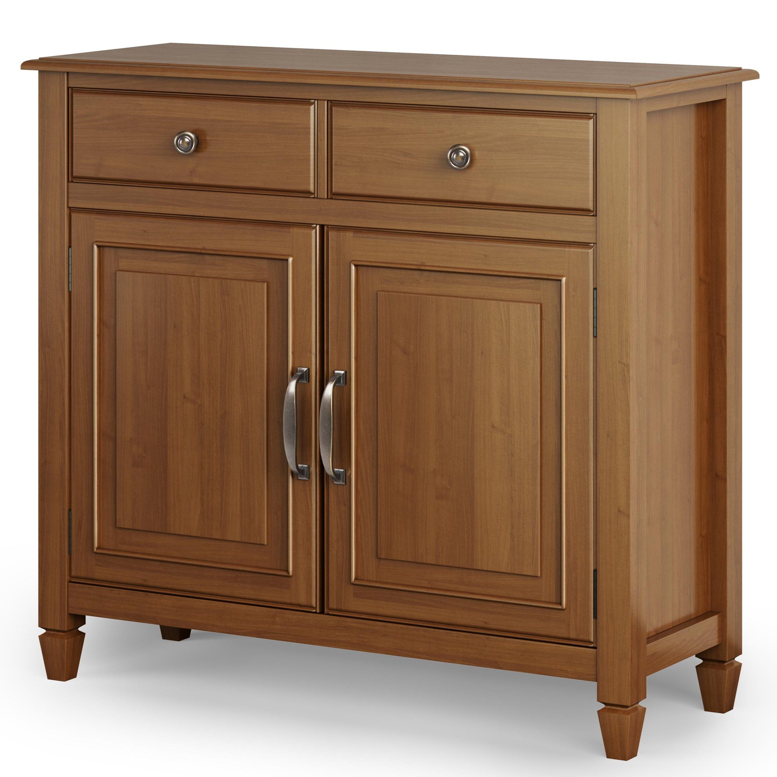 Simpli Home Connaught Solid Wood 40 Inch Wide Traditional Entryway In Most Recent Wood Cabinet With Drawers (View 4 of 15)