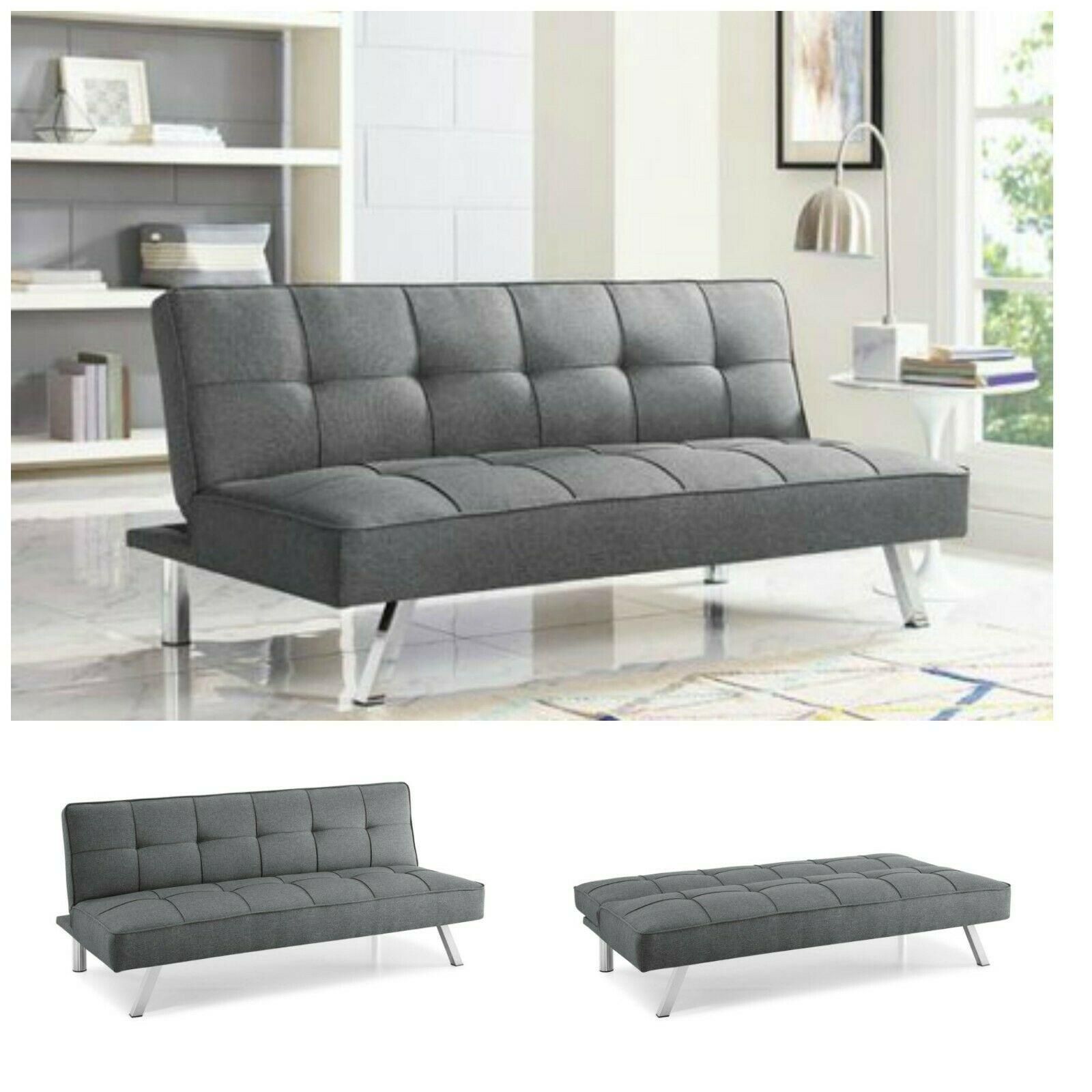 Sleeper Sofa Bed Grey Gray Convertible Couch Modern Intended For Well Known Convertible Gray Loveseat Sleepers (Photo 11 of 15)