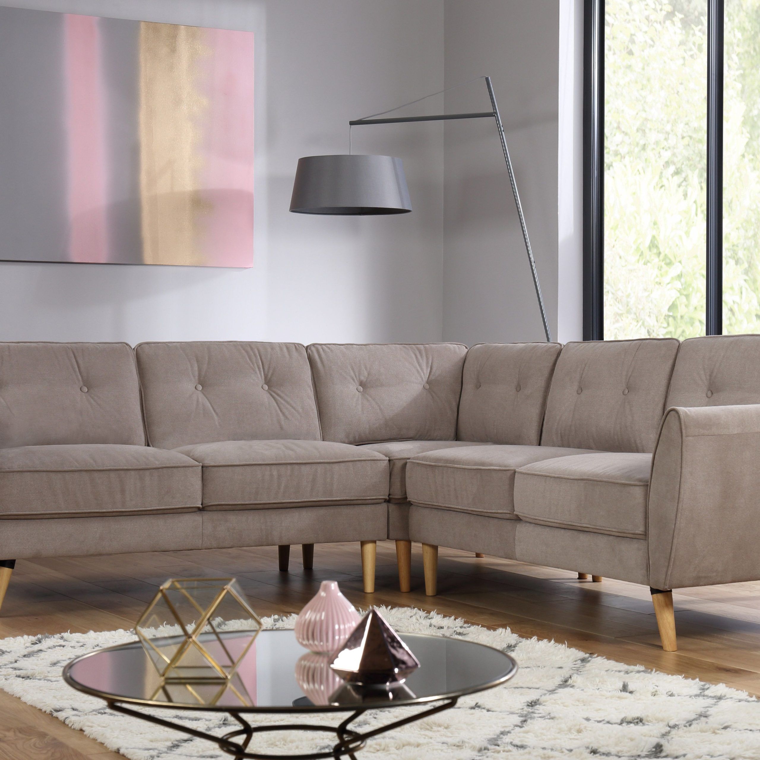 Sofas For Compact Living With Regard To Latest Corner Couch Takes Up Less Space In Small Living Rooms Architecturein (Photo 15 of 15)