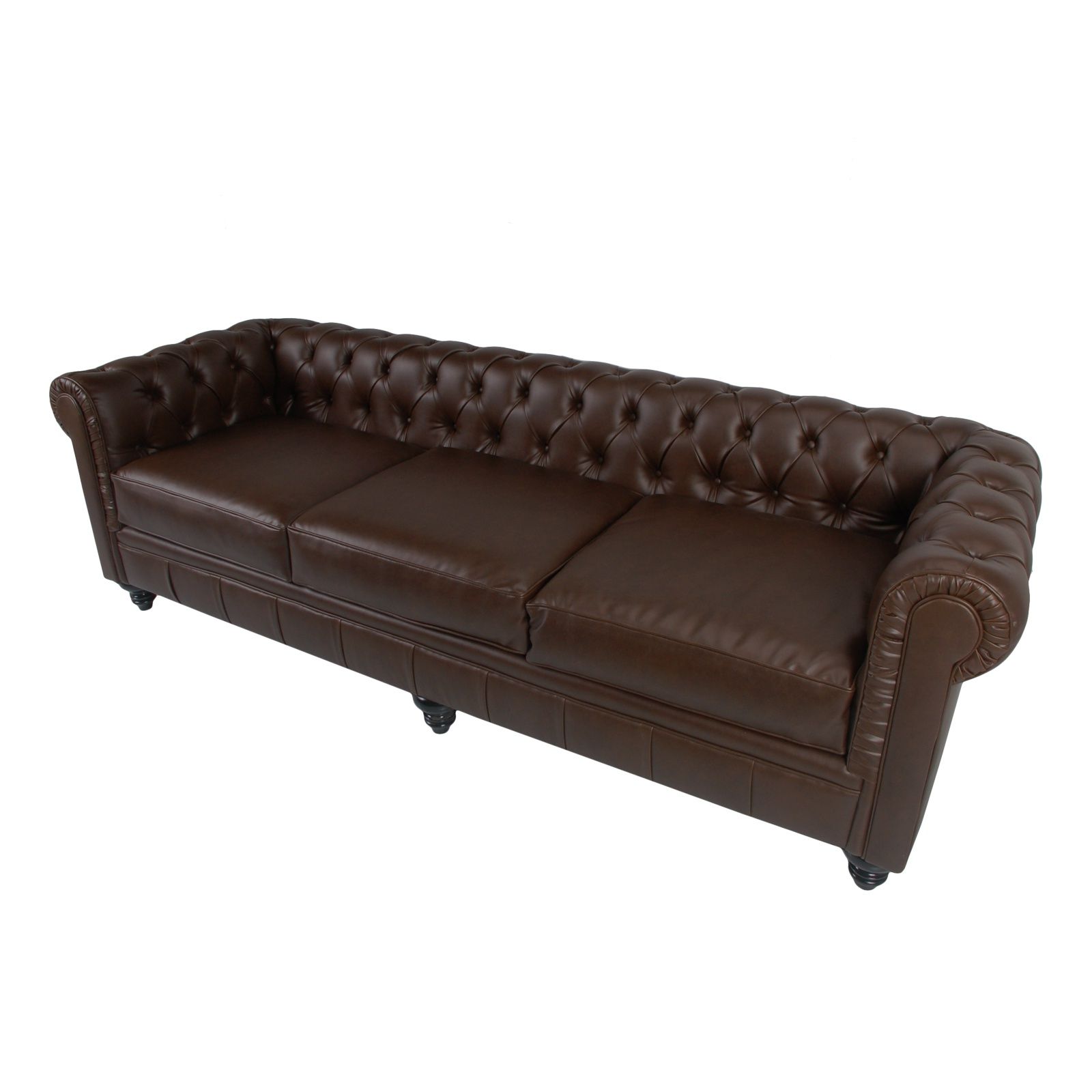 Sofas In Chocolate Brown For Famous Chesterfield Sofa 95 (chocolate Brown) – Formdecor (View 13 of 15)