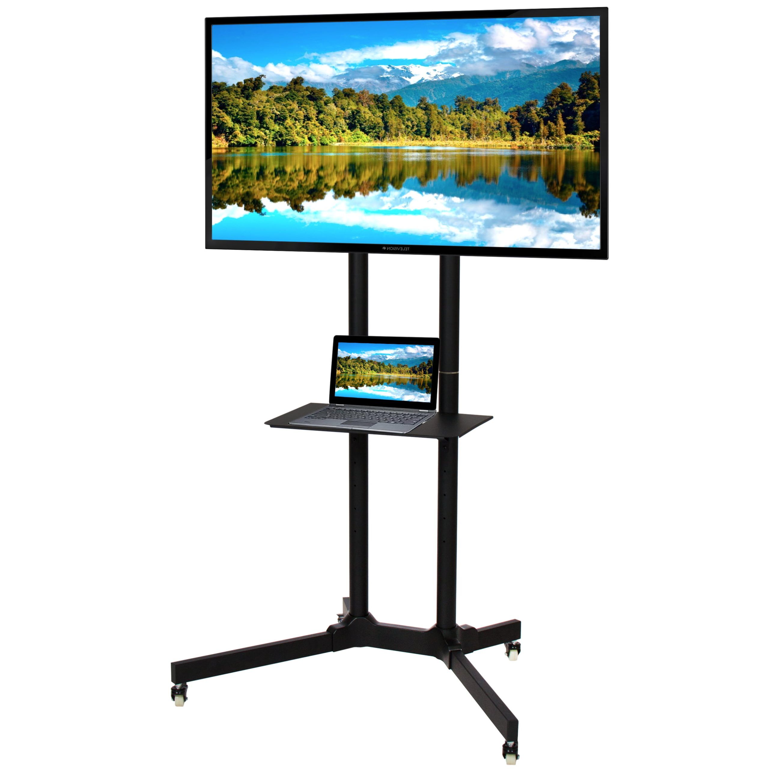 Stand For Flat Screen For Widely Used Best Choice Products Flat Panel Steel Mobile Tv Media Stand For 32 65in (View 2 of 15)