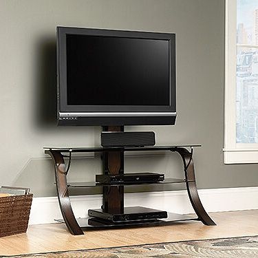 Featured Photo of 15 Inspirations Glass Shelves Tv Stands