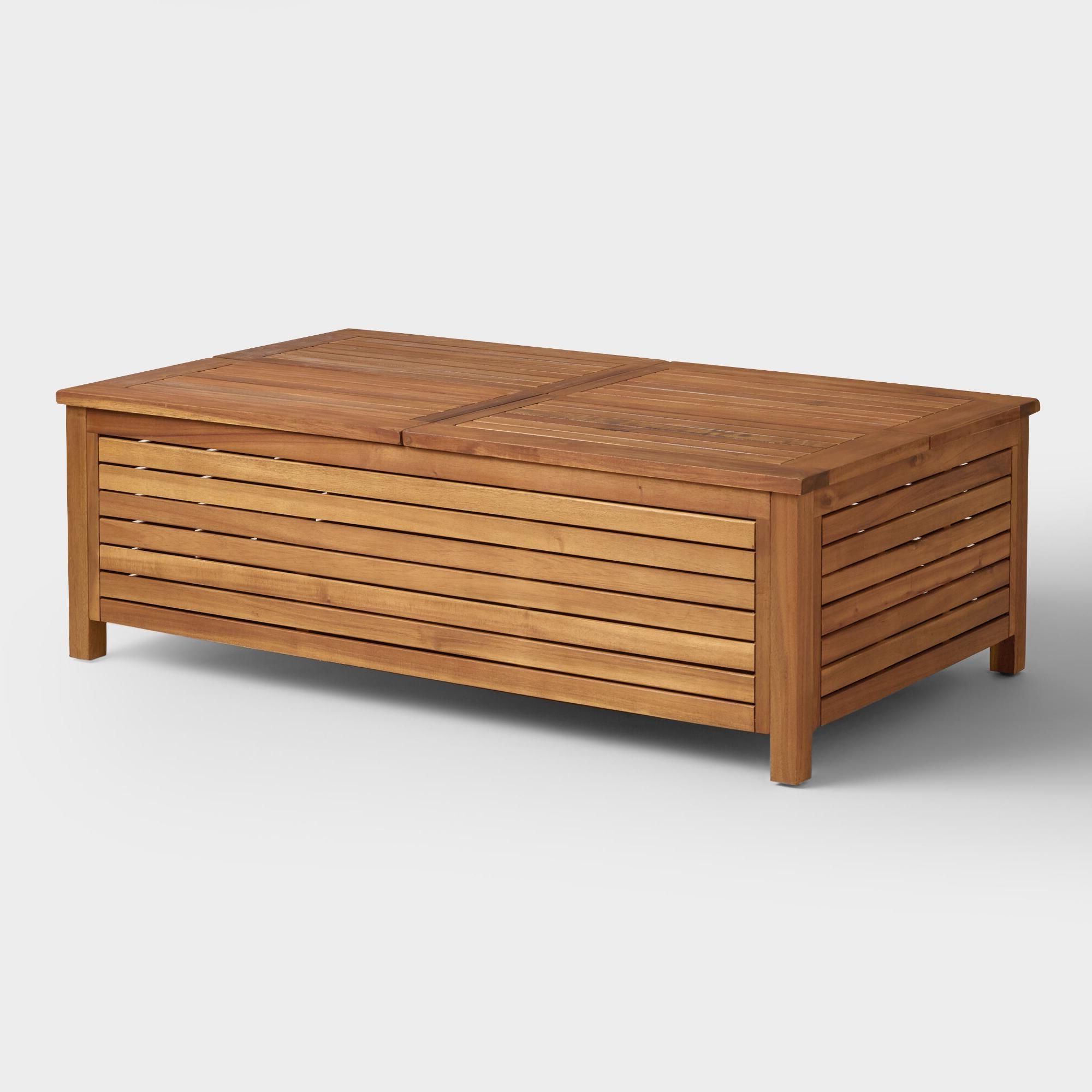 The Bold Beauty Of Our Occasional Collection Comes From Solid Acacia With Regard To Fashionable Outdoor Coffee Tables With Storage (Photo 4 of 15)