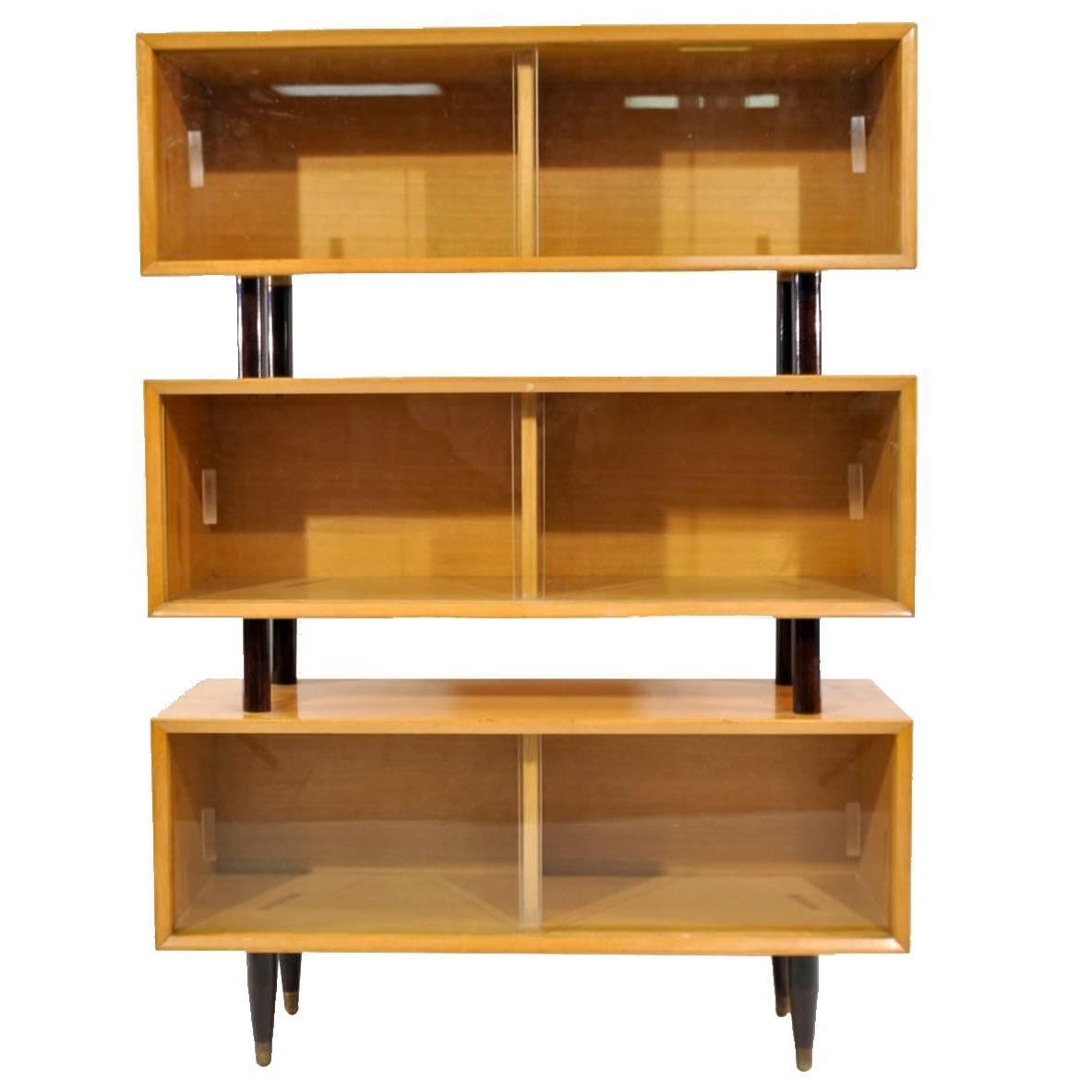 Tier Stand Console Cabinets Inside Favorite Mid Century Three Tiered Cabinet For Sale At 1stdibs (Photo 9 of 15)