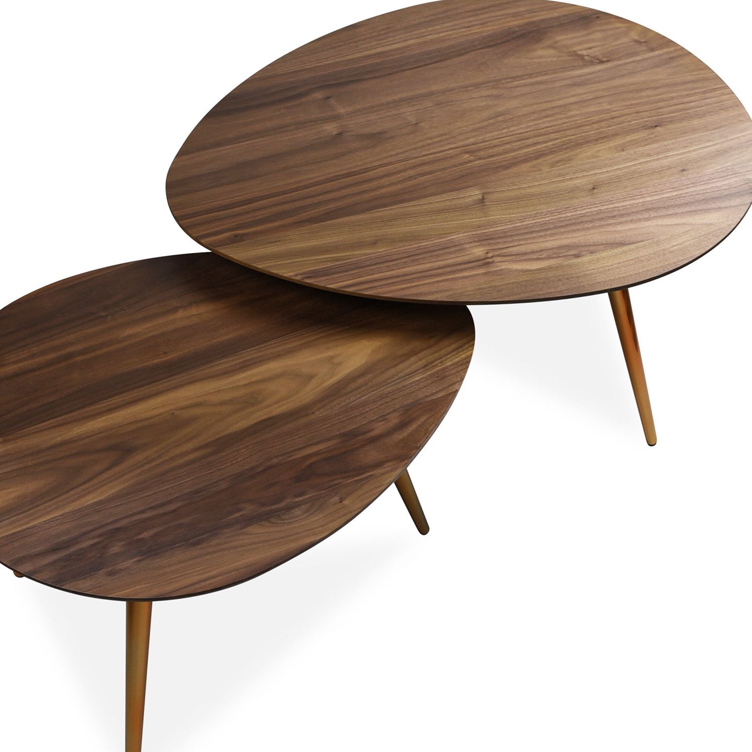 Trendy Maddox Mid Century Modern Nesting Coffee Table Set – Edloe Finch For Wooden Mid Century Coffee Tables (Photo 11 of 15)