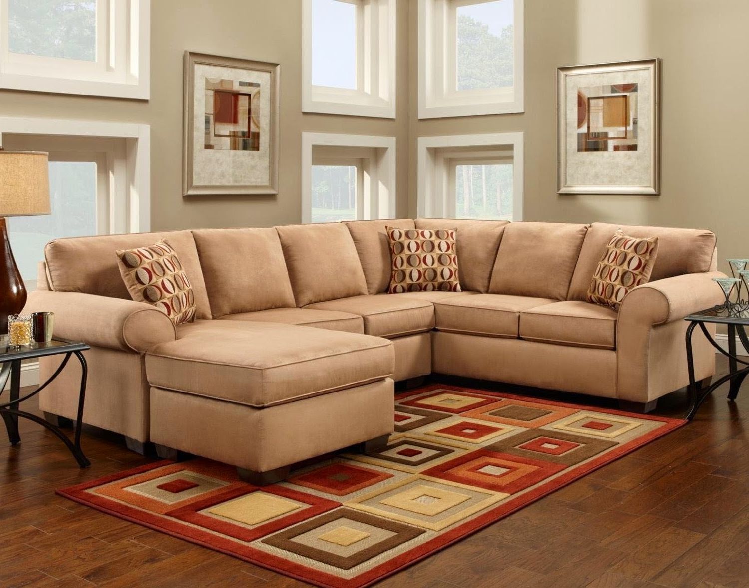 Trendy Microfiber Sectional Corner Sofas In 3 Popular Main Colors In Microfiber Sectional Sleeper Sofa (View 11 of 15)