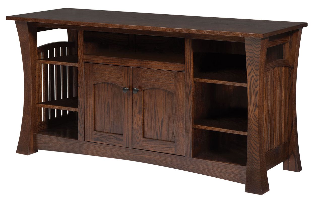 Tv Stands With 2 Doors And 2 Open Shelves With Regard To Most Current 8500 Gateway Tv Stand With 2 Doors And Center Opening (View 5 of 15)