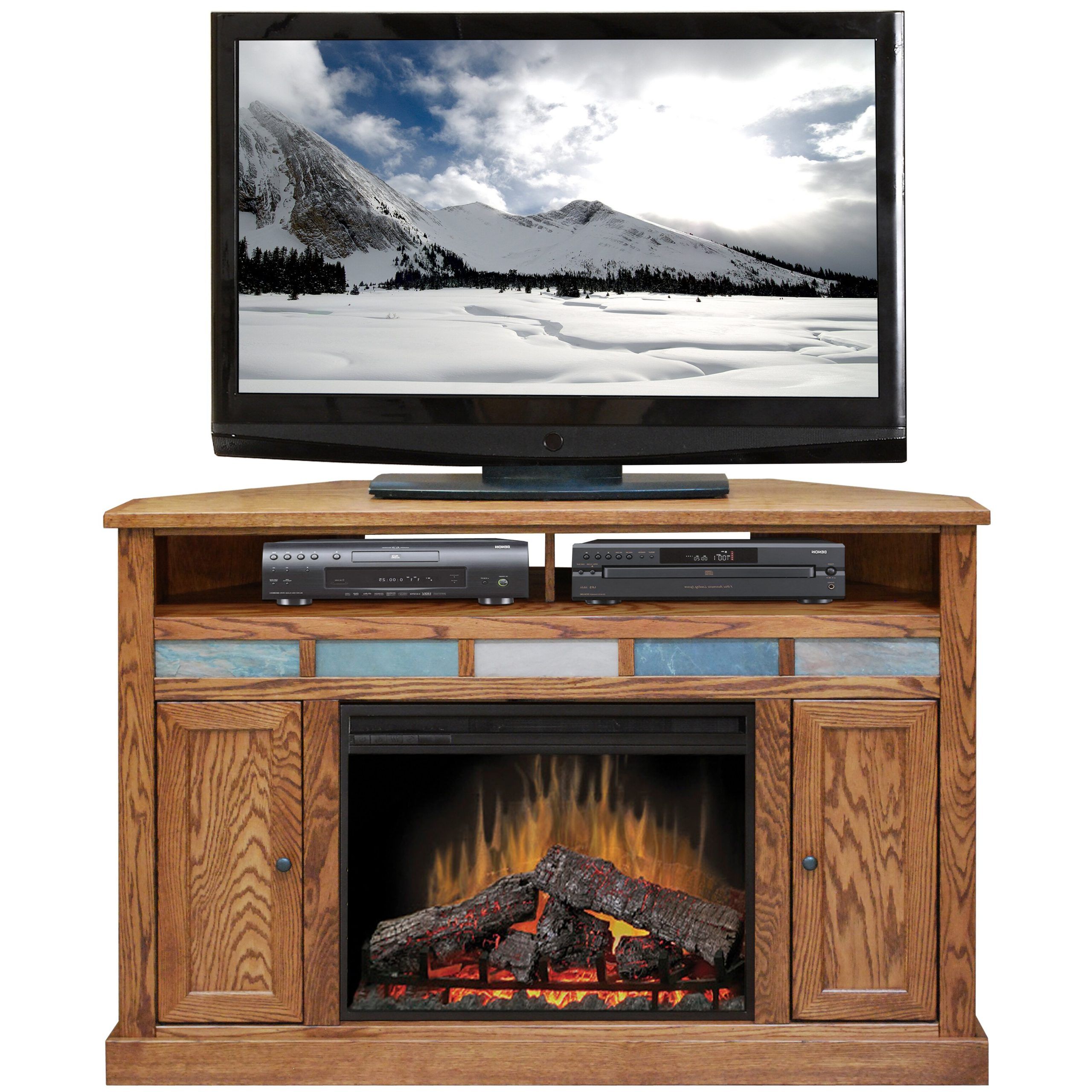 Tv Stands With Electric Fireplace Intended For Trendy Legends Furniture Oak Creek Tv Stand With Electric Fireplace & Reviews (View 14 of 15)