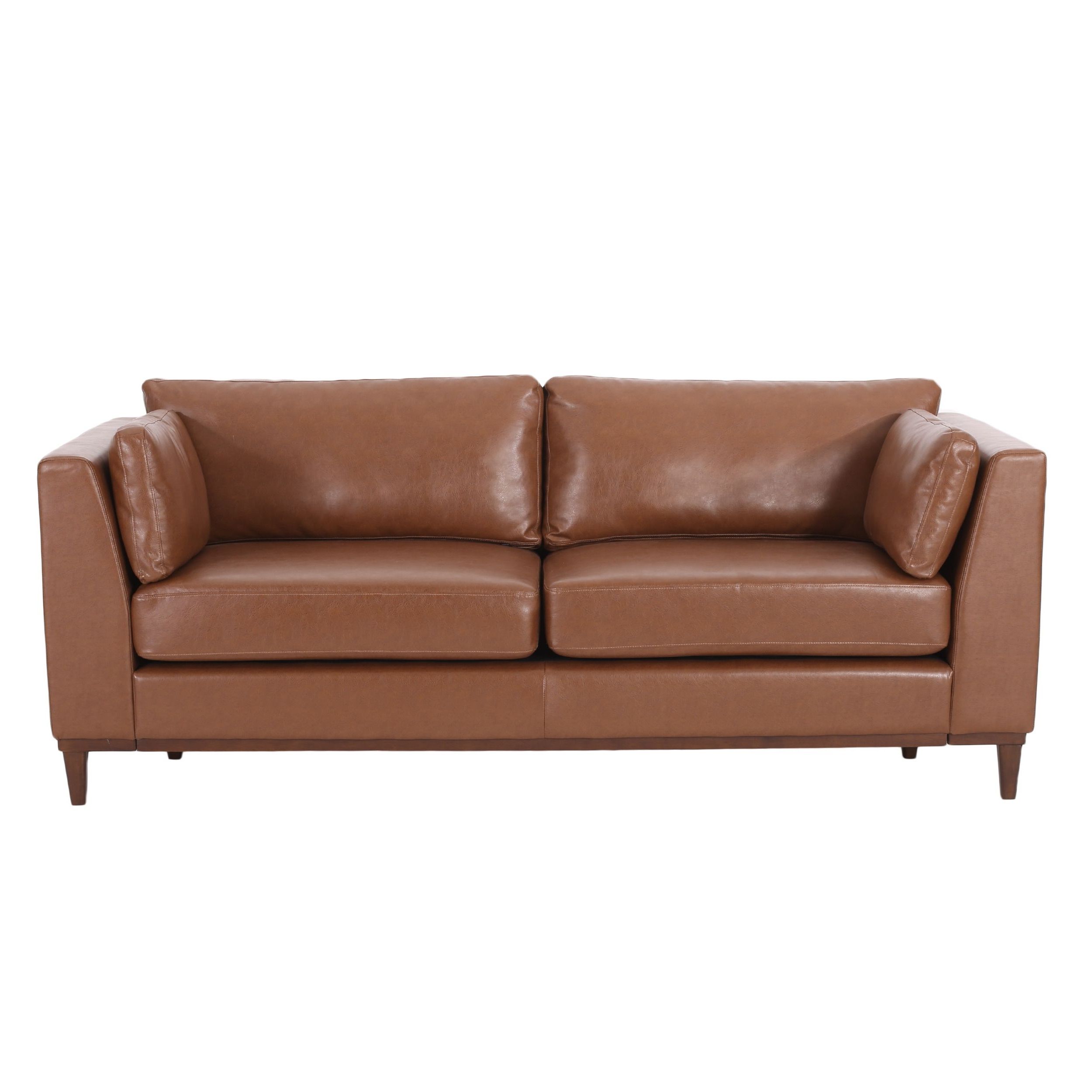 Warbler Faux Leather 3 Seater Sofachristopher Knight Home – On Sale With Regard To Most Recently Released Traditional 3 Seater Faux Leather Sofas (View 14 of 15)