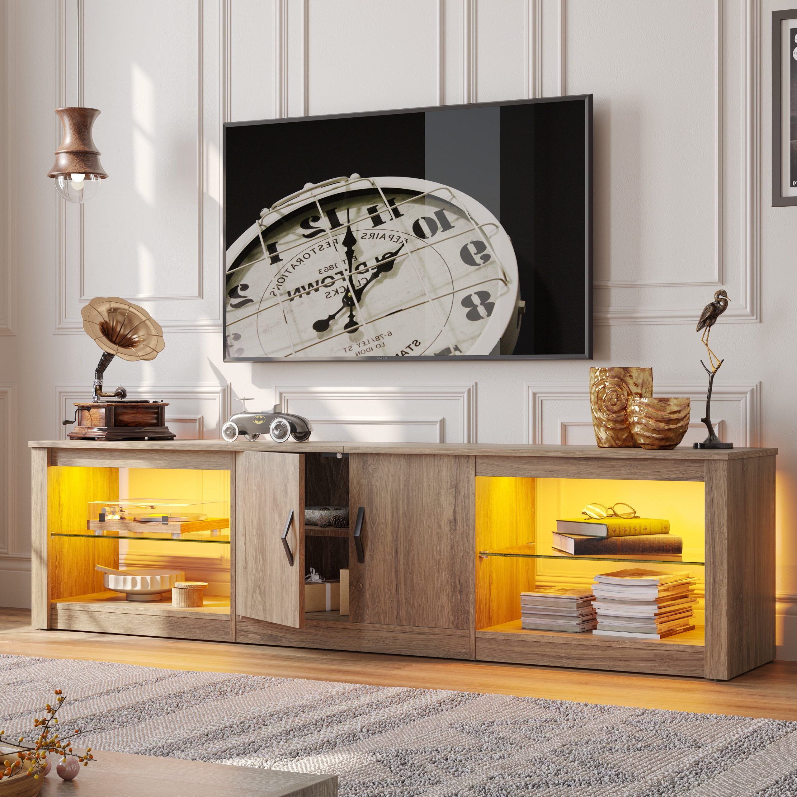 Featured Photo of Top 15 of Bestier Tv Stand for Tvs Up to 75"