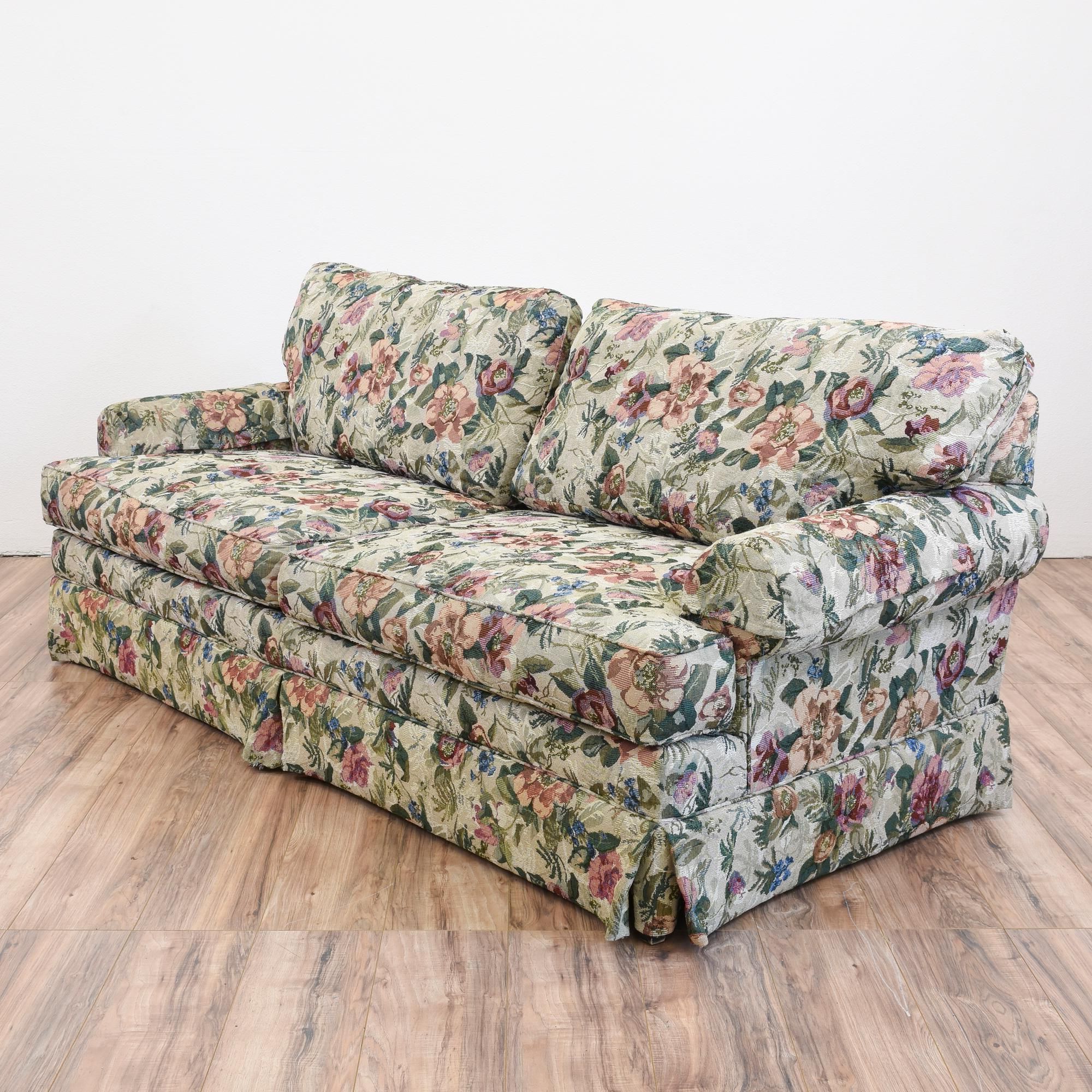 Well Known This Colorful Sofa Is Featured In Grey Needlepoint Fabric And Floral Pertaining To Sofas In Pattern (View 12 of 15)