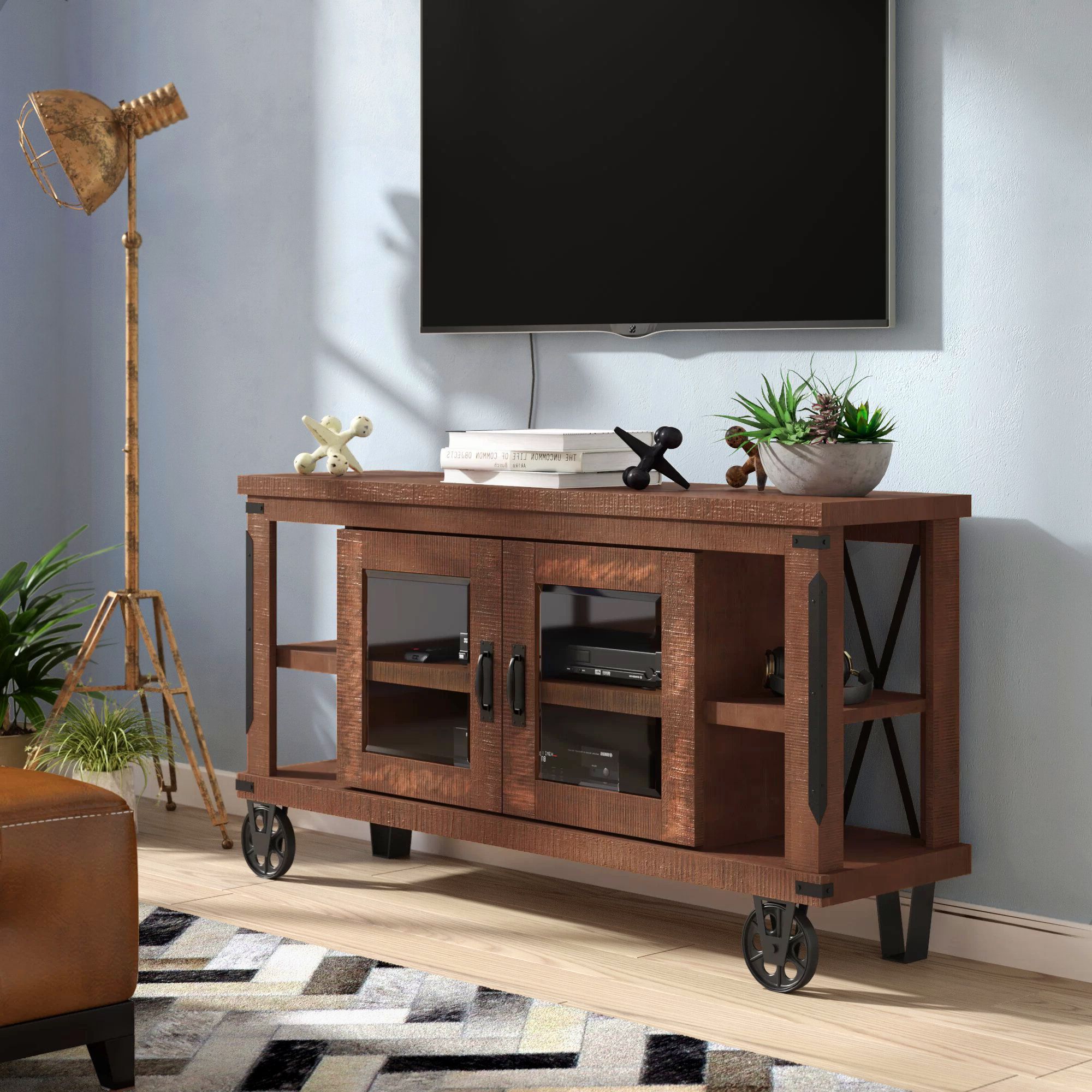 Well Known Tv Stand Casters Wheels – Tavr Moblile Floor Tv Stand Cart With Audio With Modern Rolling Tv Stands (View 10 of 15)
