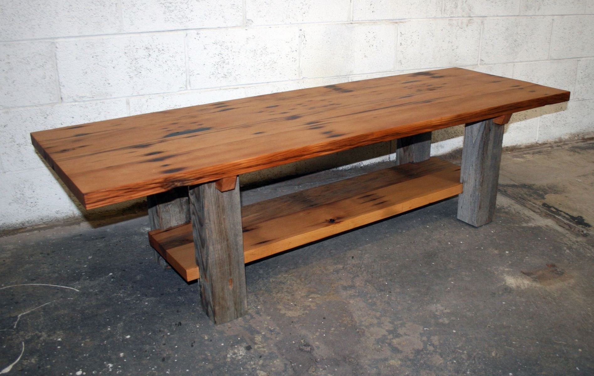 Well Liked Custom Reclaimed Fir And Barn Wood Coffee Tablehistoricwoods Pertaining To Coffee Tables With Storage And Barn Doors (View 10 of 15)