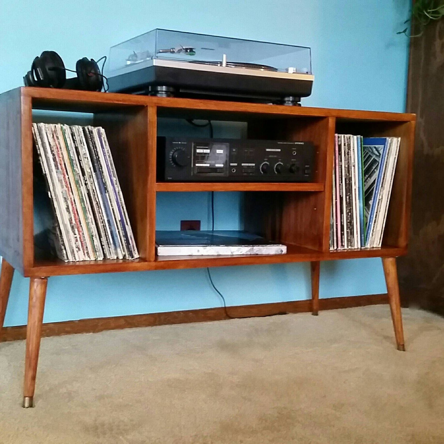 Well Liked Mid Century Entertainment Centers Within Record Player Stand Mid Century Modern As Entertainment Center Furn (View 10 of 15)