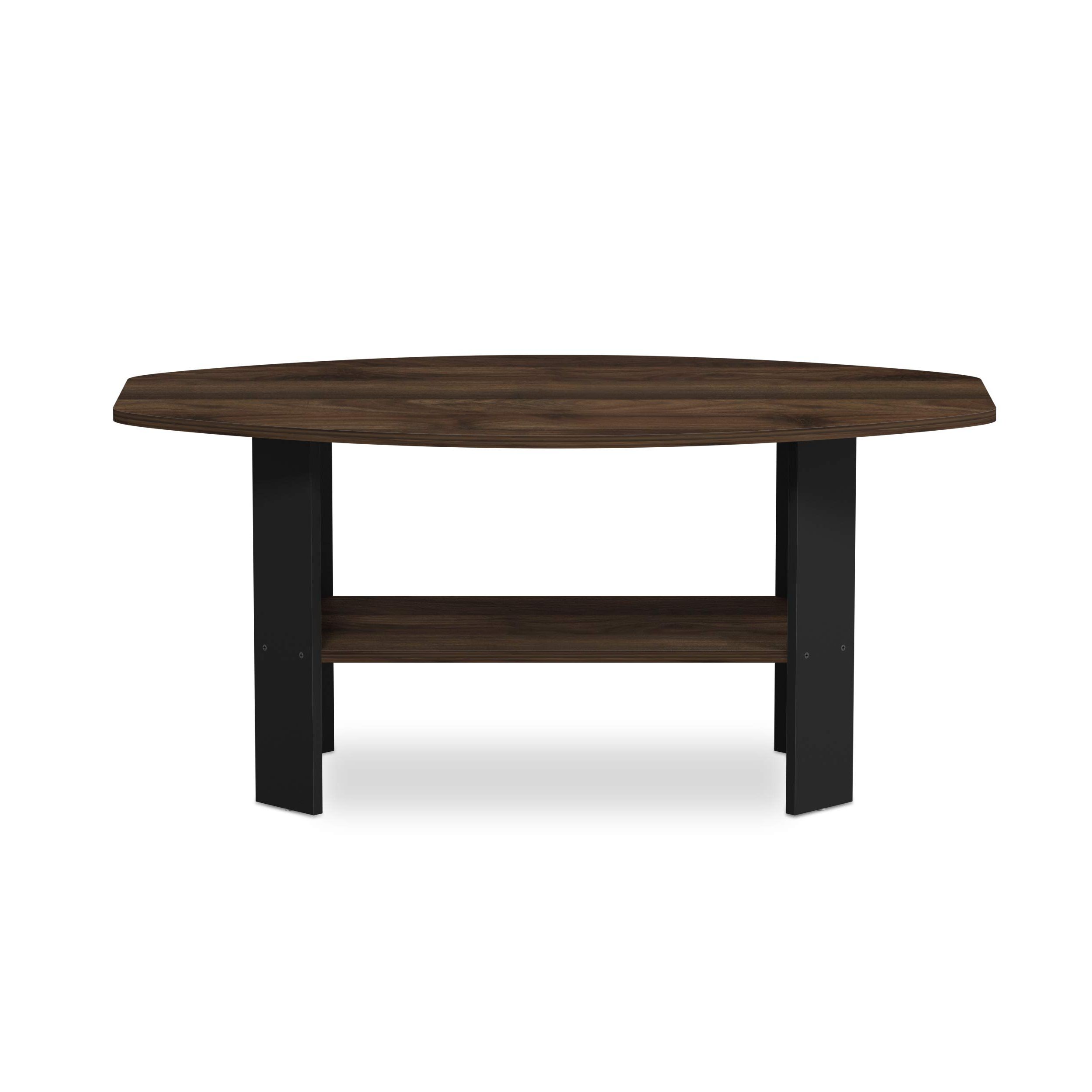 Well Liked Simple Design Coffee Tables With Furinno Simple Design Coffee Table, Columbia Walnut/black (View 7 of 15)