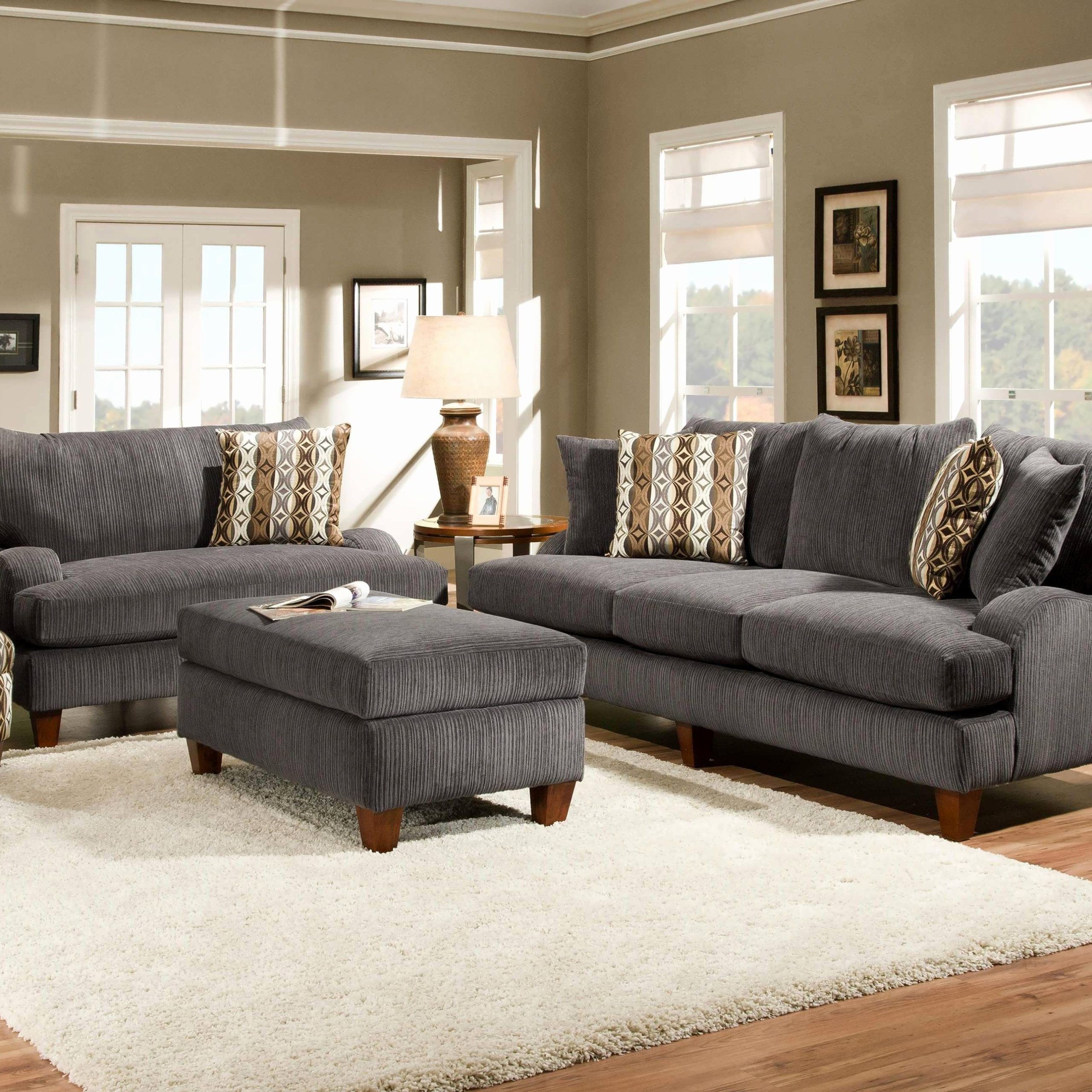 What Color Wood Goes With Gray Couch – Img Stache Intended For Trendy Sofas In Dark Gray (View 15 of 15)