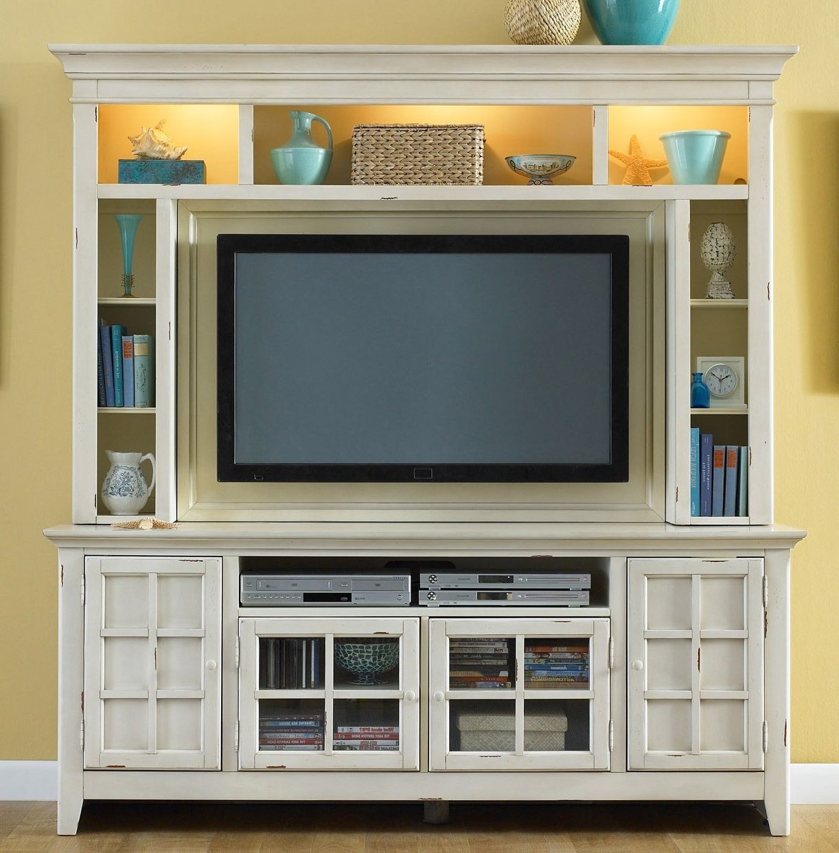 Wide Entertainment Centers With Recent New Generation White Entertainment Center From Liberty (840 Ent Enc (Photo 7 of 15)