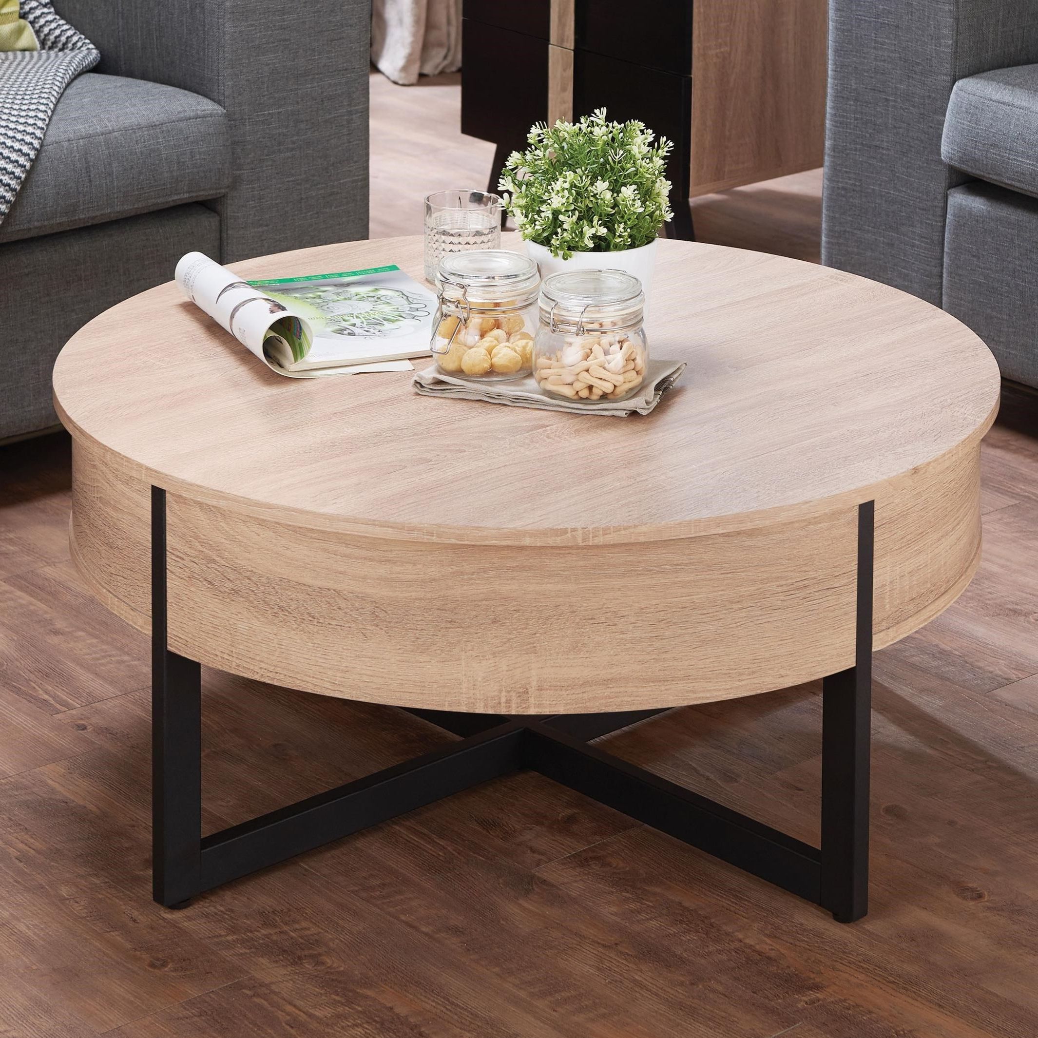 Widely Used Round Coffee Tables With Storage For Corner Coffee Table With Storage – Amalina (View 11 of 15)