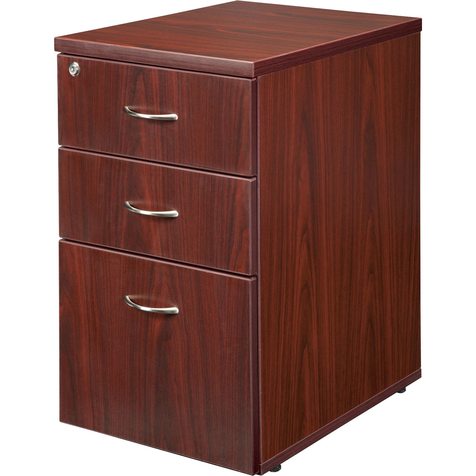 Wood Cabinet With Drawers With Regard To Popular 3 Drawers Vertical Wood Composite Lockable Filing Cabinet, – Walmart (View 15 of 15)