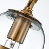 Bubbles Clear And Natural Brass One-Light Chandeliers (Photo 12 of 15)